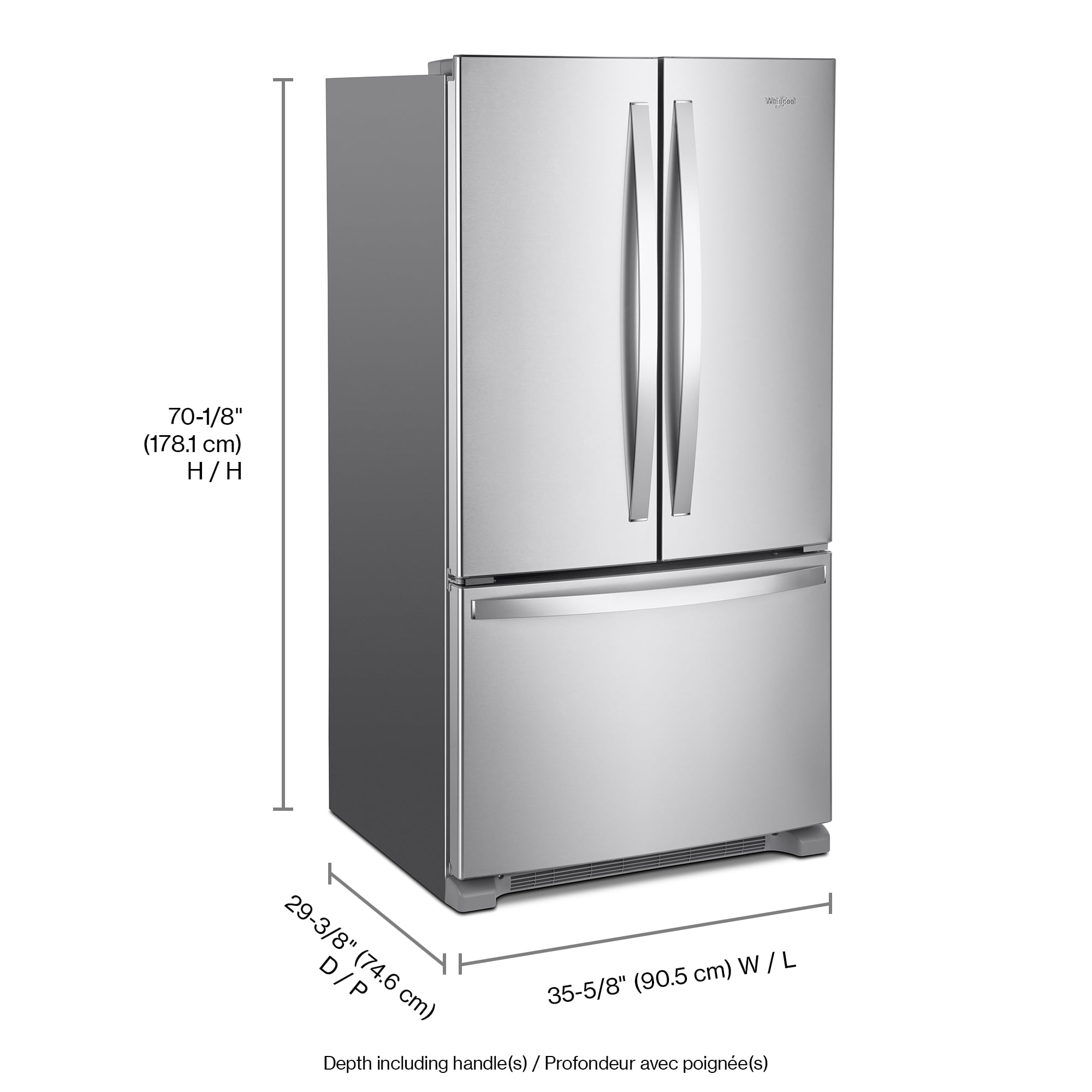 Whirlpool WRFC2036RZ French-Door-Refrigerators - View #7