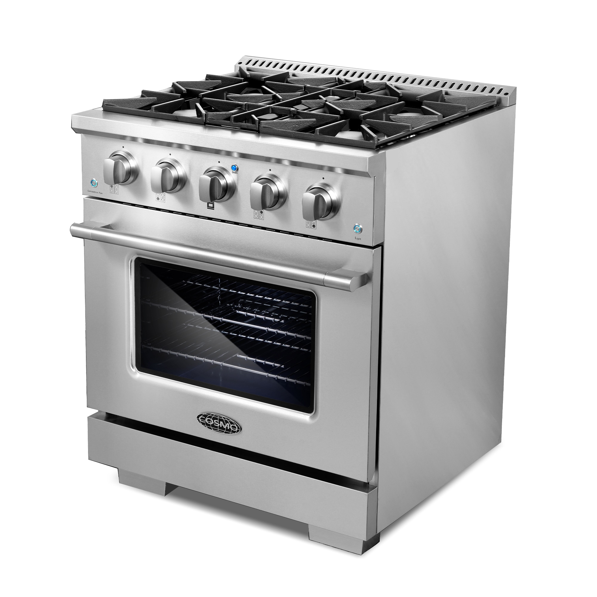 30 in. Slide-In Freestanding Gas Range with 4 Sealed Burner Cooktop,  Convection Oven (COS-GRP304)