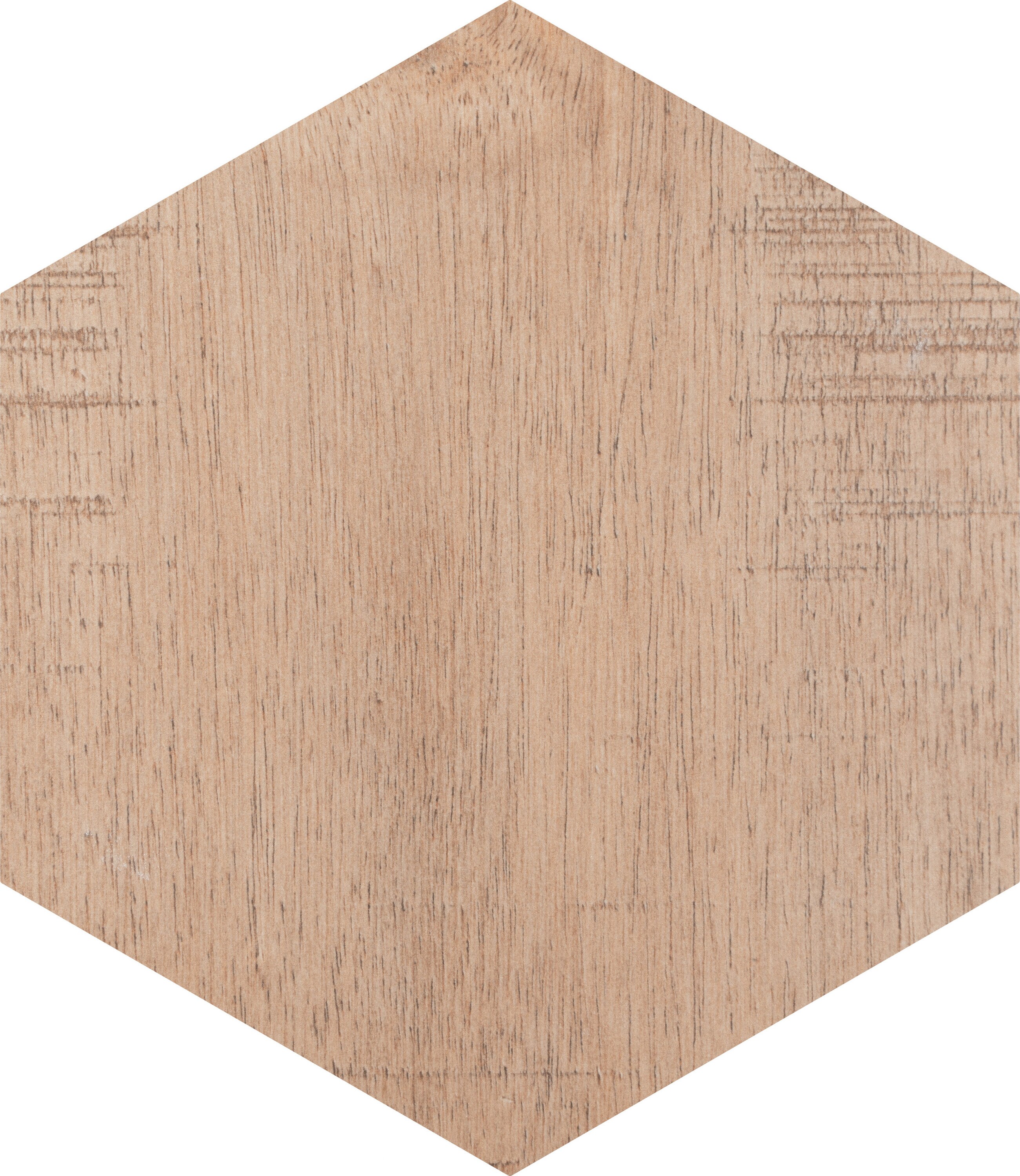 Sawnwood Brown Hexagon Porcelain Wood Look Tile