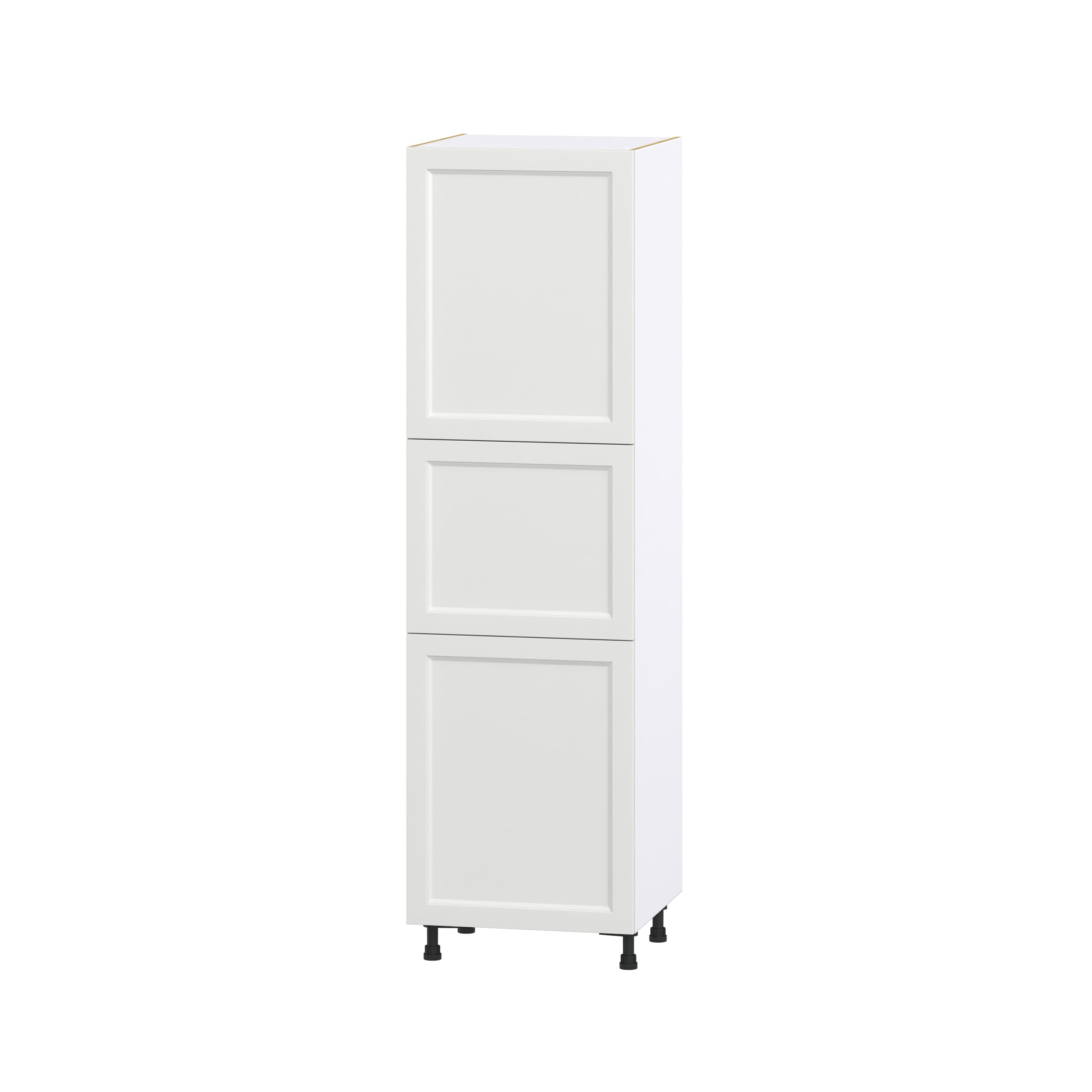 Hugo&Borg DST242484.5(L/R)-RI Riviera 24-in W x 84.5-in H x 24-in D Bright White Pantry Fully assembled Cabinet (Recessed Panel Shaker)