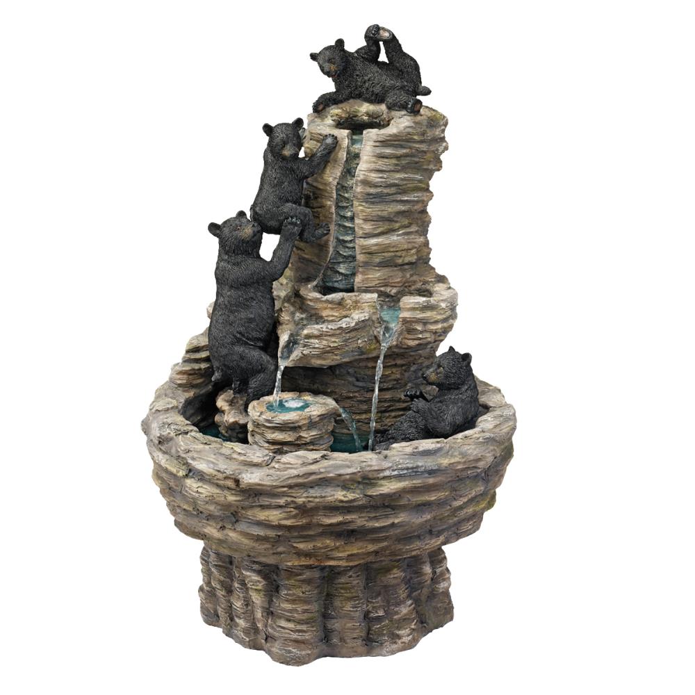 Design Toscano KY1015 27-Inches H Resin Water Outdoor Fountain Statue Pump Included