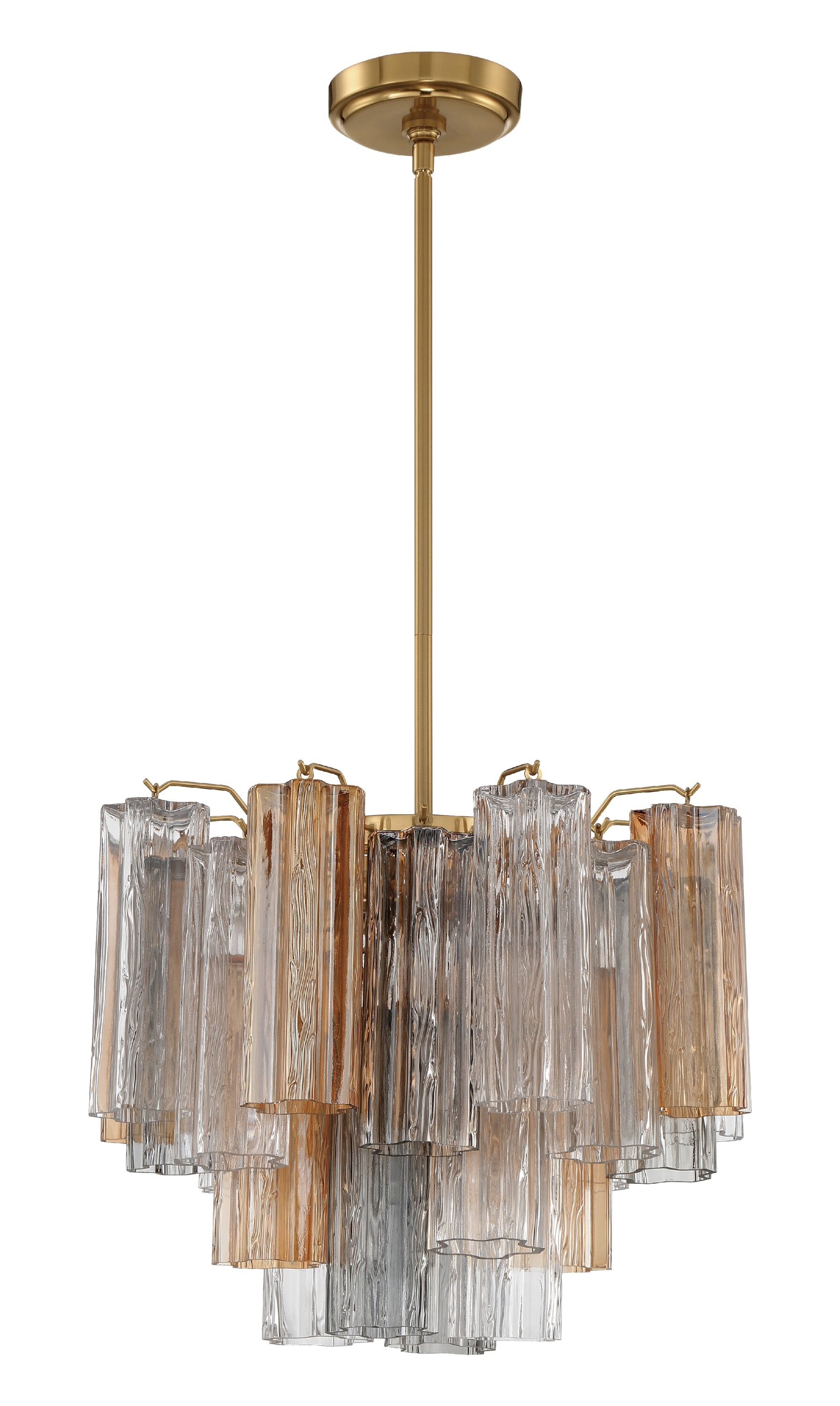 Crystorama ADD-300-AG-AU Addis 4 -Light Antique Multiple colors Modern/contemporary For Use in Bedrooms, Dining Rooms, Foyers, Living Rooms Chandelier
