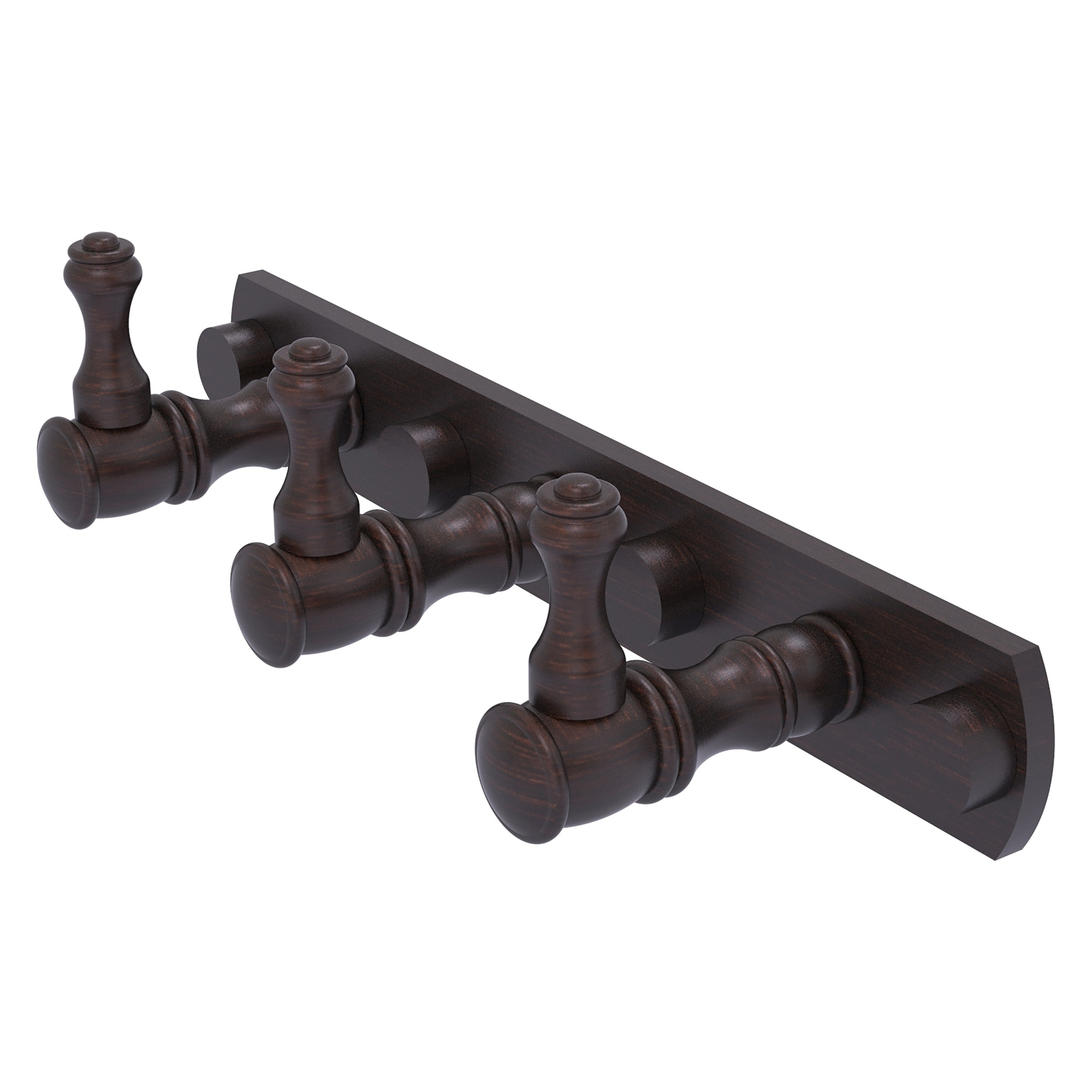 Allied Brass CL-20-3-VB Carolina Venetian Bronze Triple -Hook Wall mount Towel Hook