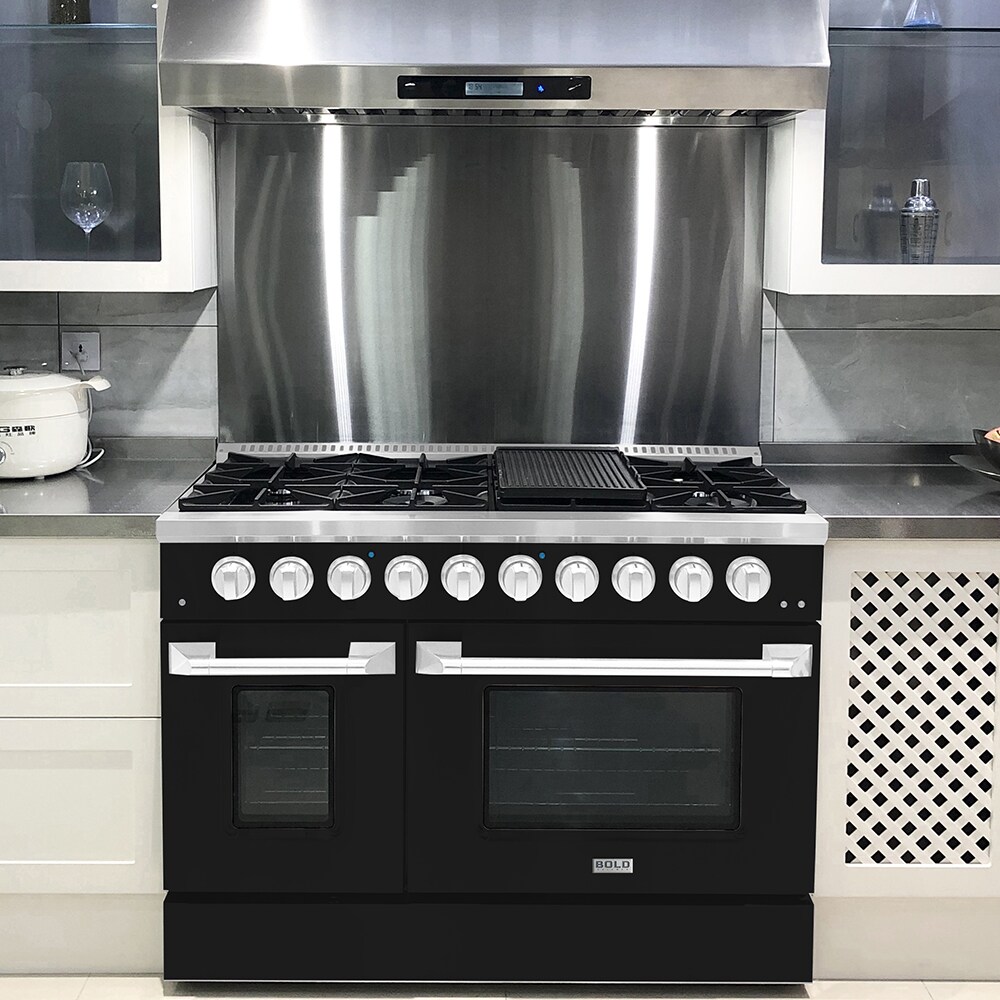 Hallman HBRG48CMGB Double-Oven-Gas-Ranges - View #6