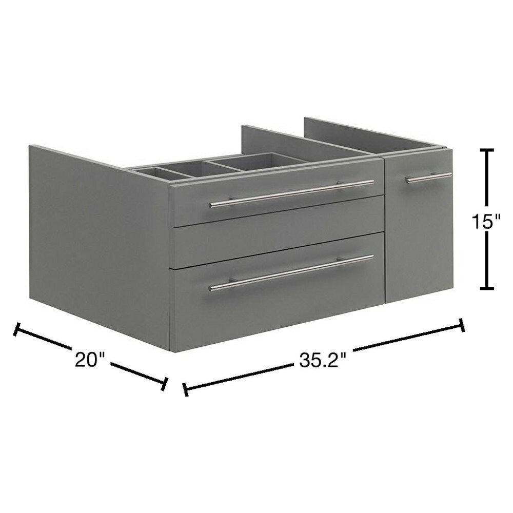 Fresca FCB6136GR-VSL-L vanities - View #9