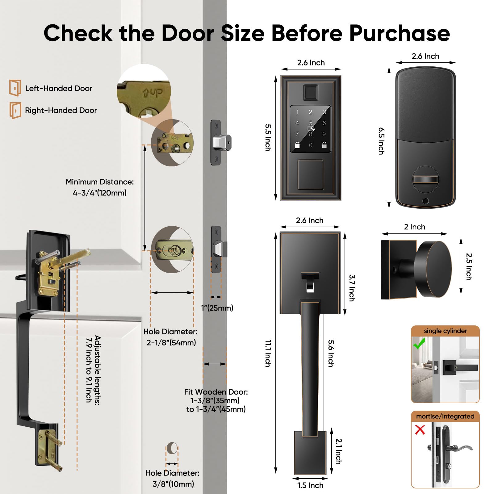 Anqtovp LAN0813N261 Door-Deadbolts - View #5