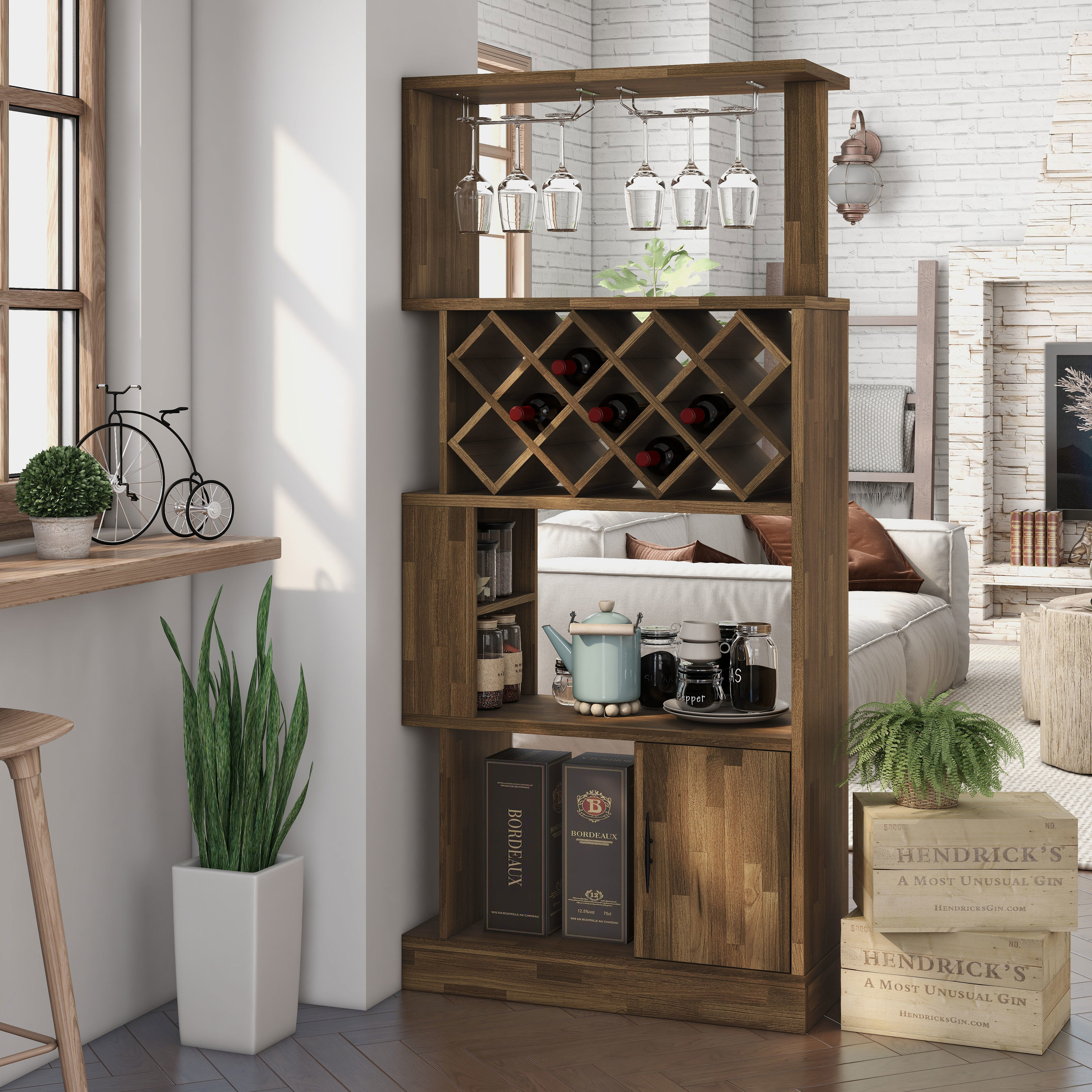 Furniture of America HFW-2172C31 Wine-Racks - View #3