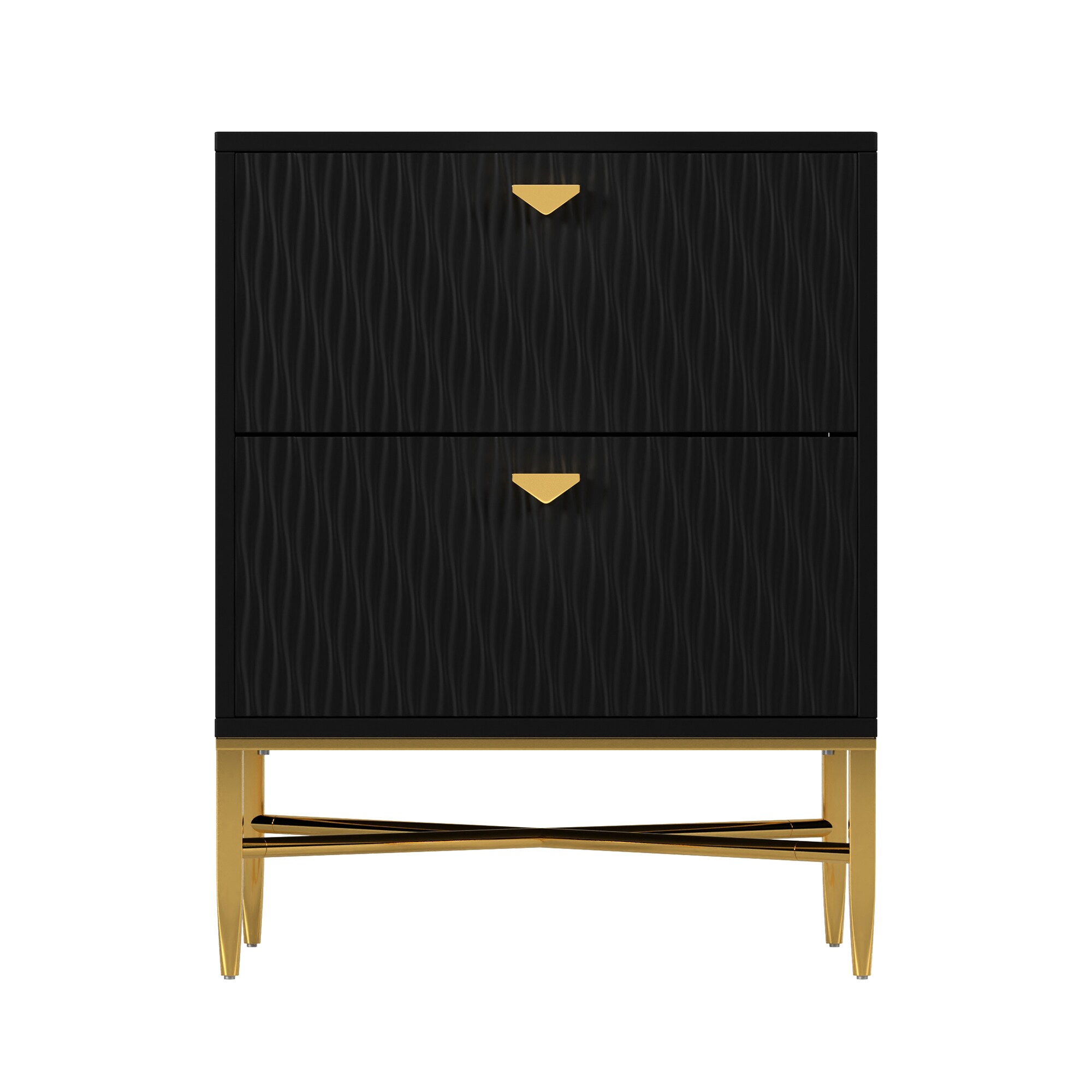 GZMR GZJH032-013BK 19.6-in W Black Accent Cabinet