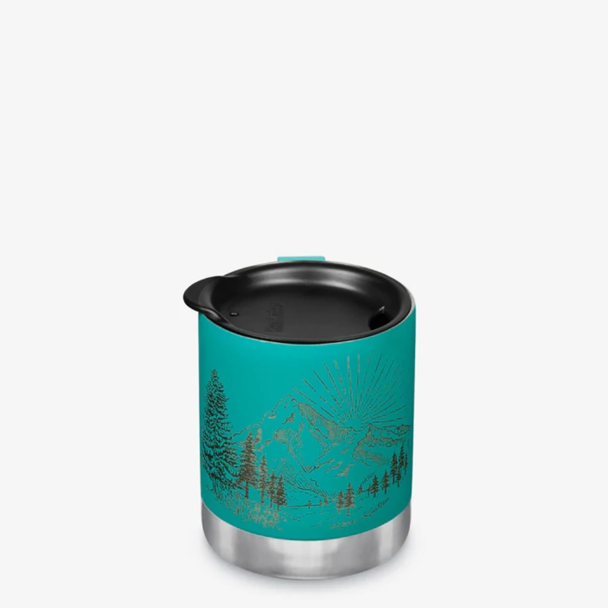 Klean Kanteen Camp Mug 12oz Laser Etch Mntns Porcelain Green