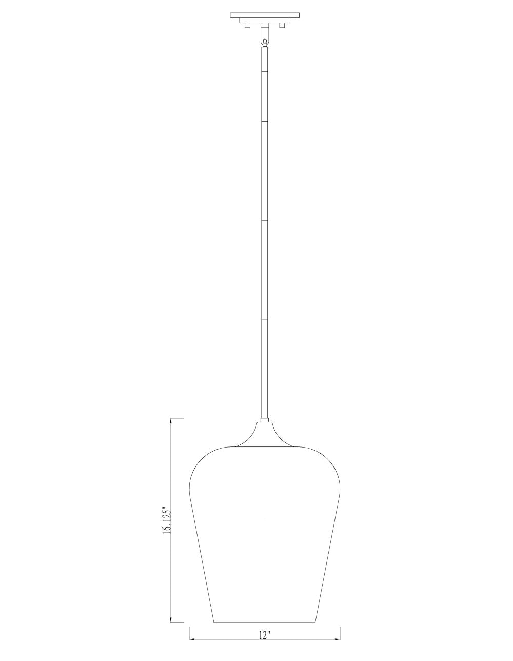Elegant Olde Brass 1-Light Pendant with Clear Glass Shade