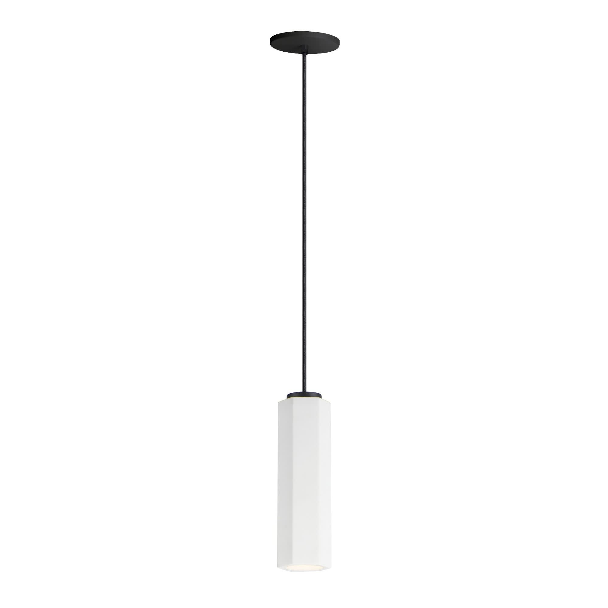 ET2 A-ET2-E25037-WTBK Allen 1 - Light White And Black Multi Color Modern - LED Aluminum Pendant Light