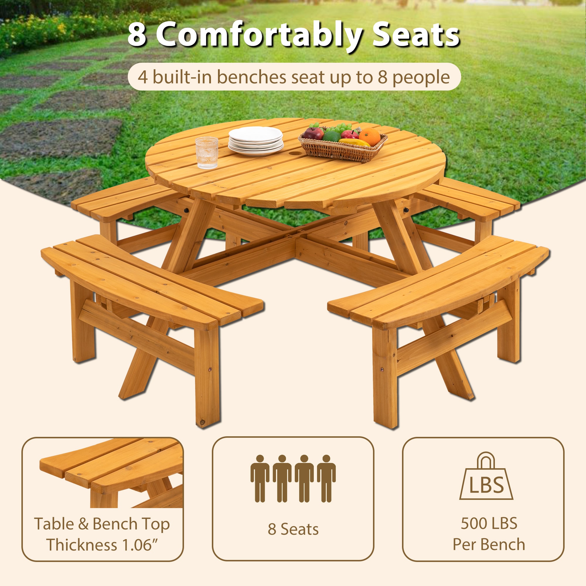 Bybafun YB7500016 Picnic-Tables - View #2