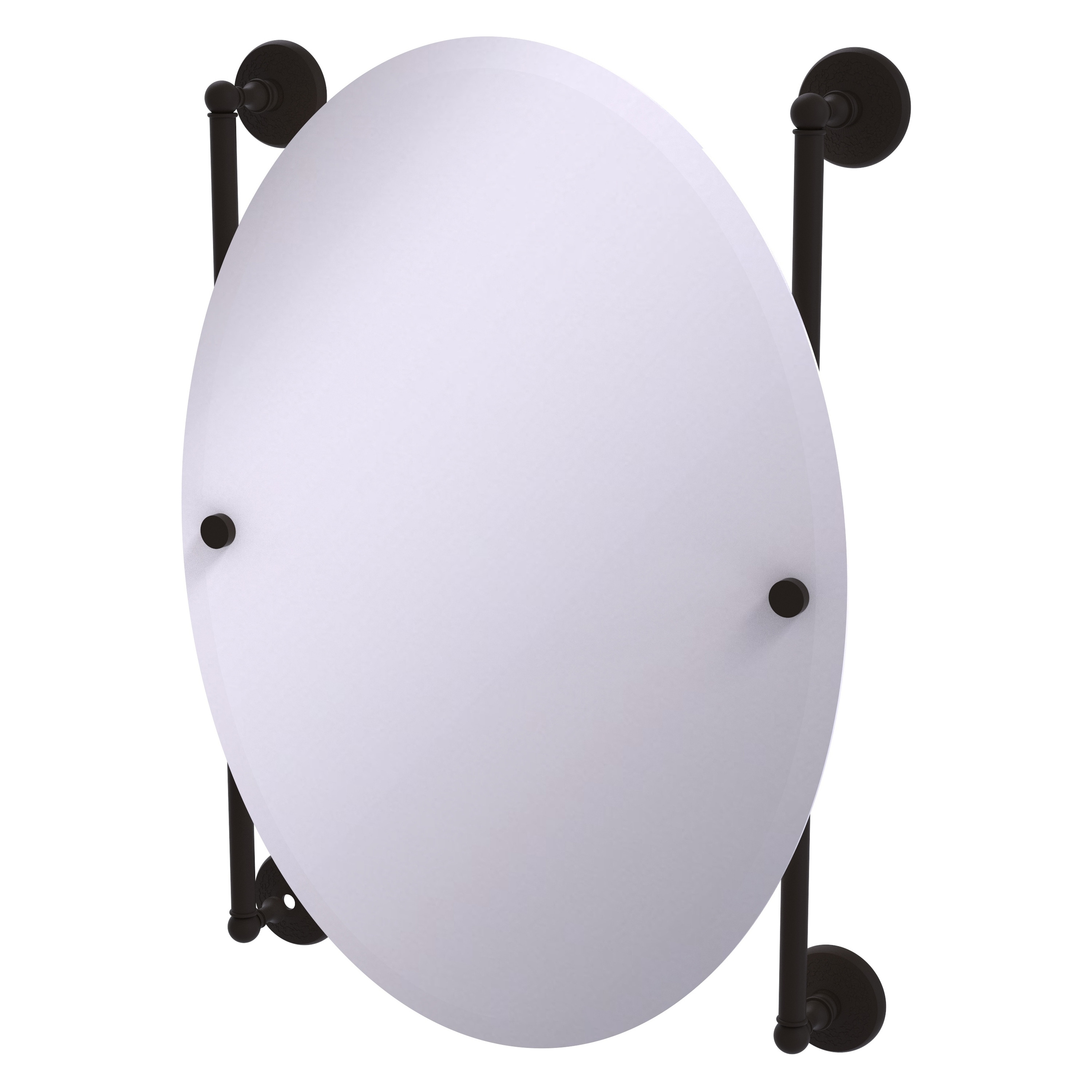 Allied Brass MC-27-91-ORB Monte Carlo 21-Inches x 29-Inches Beveled Frameless Oval Bathroom Vanity Mirror ( Oil-rubbed Bronze )