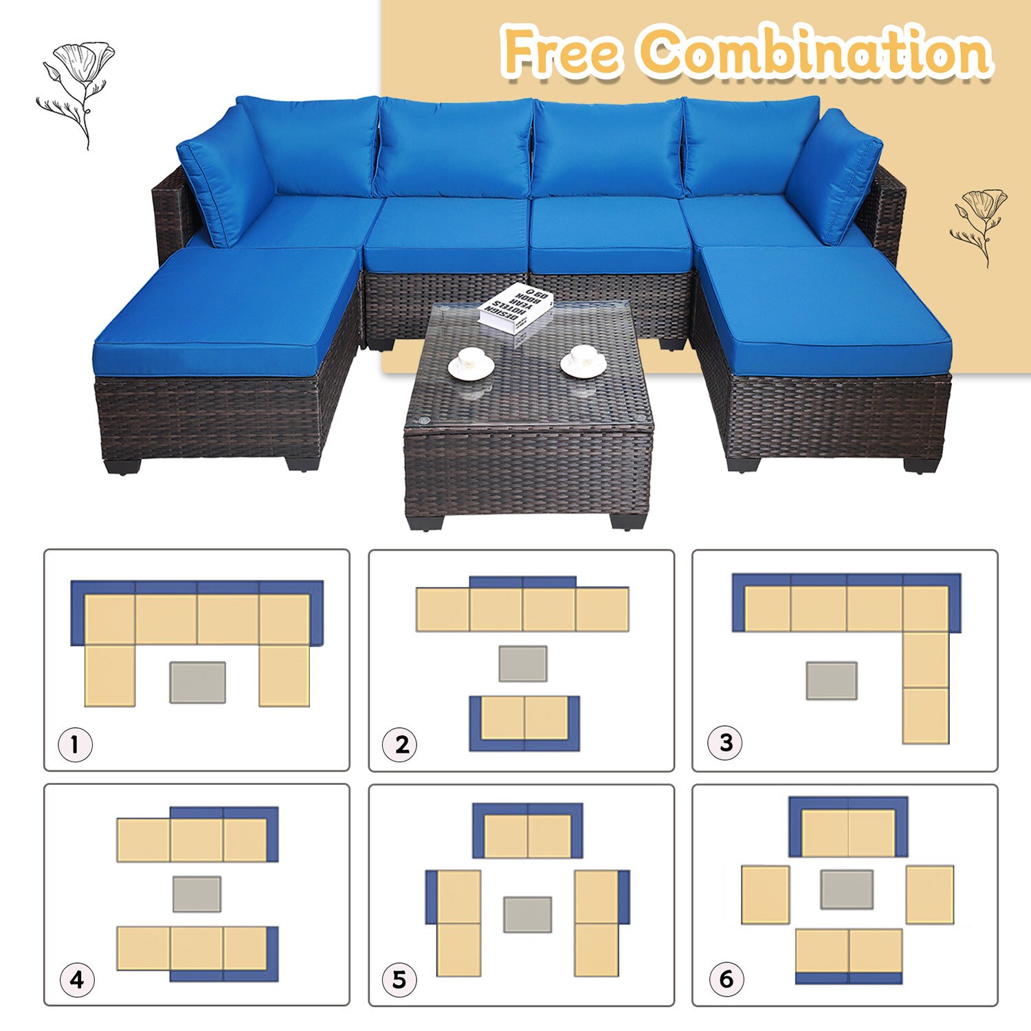 SINOFURN SYA990014BG Patio-Sofas-Daybeds - View #10