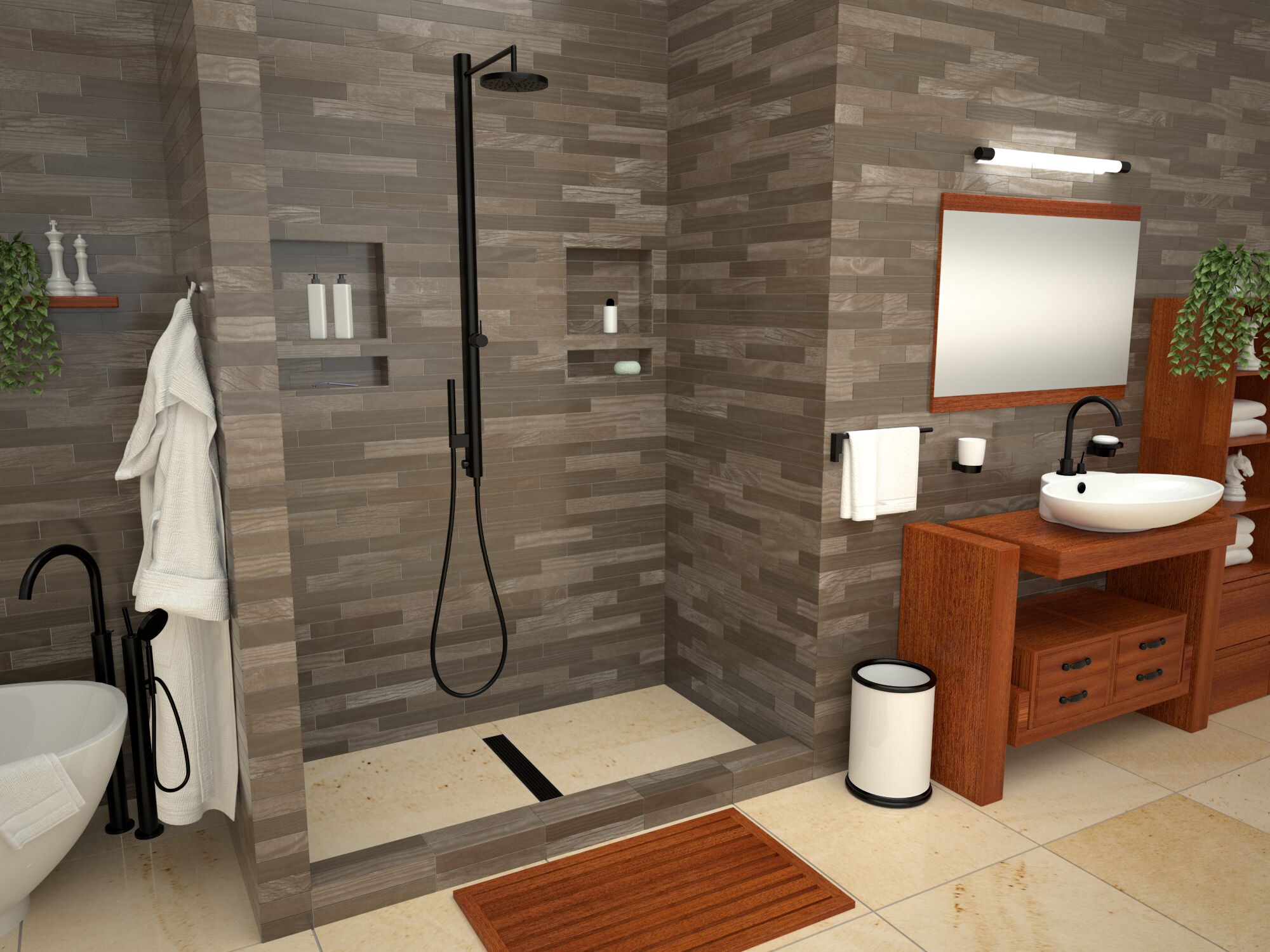 Tile Redi RT3460C-PVC-MB Shower-Floors - View #4