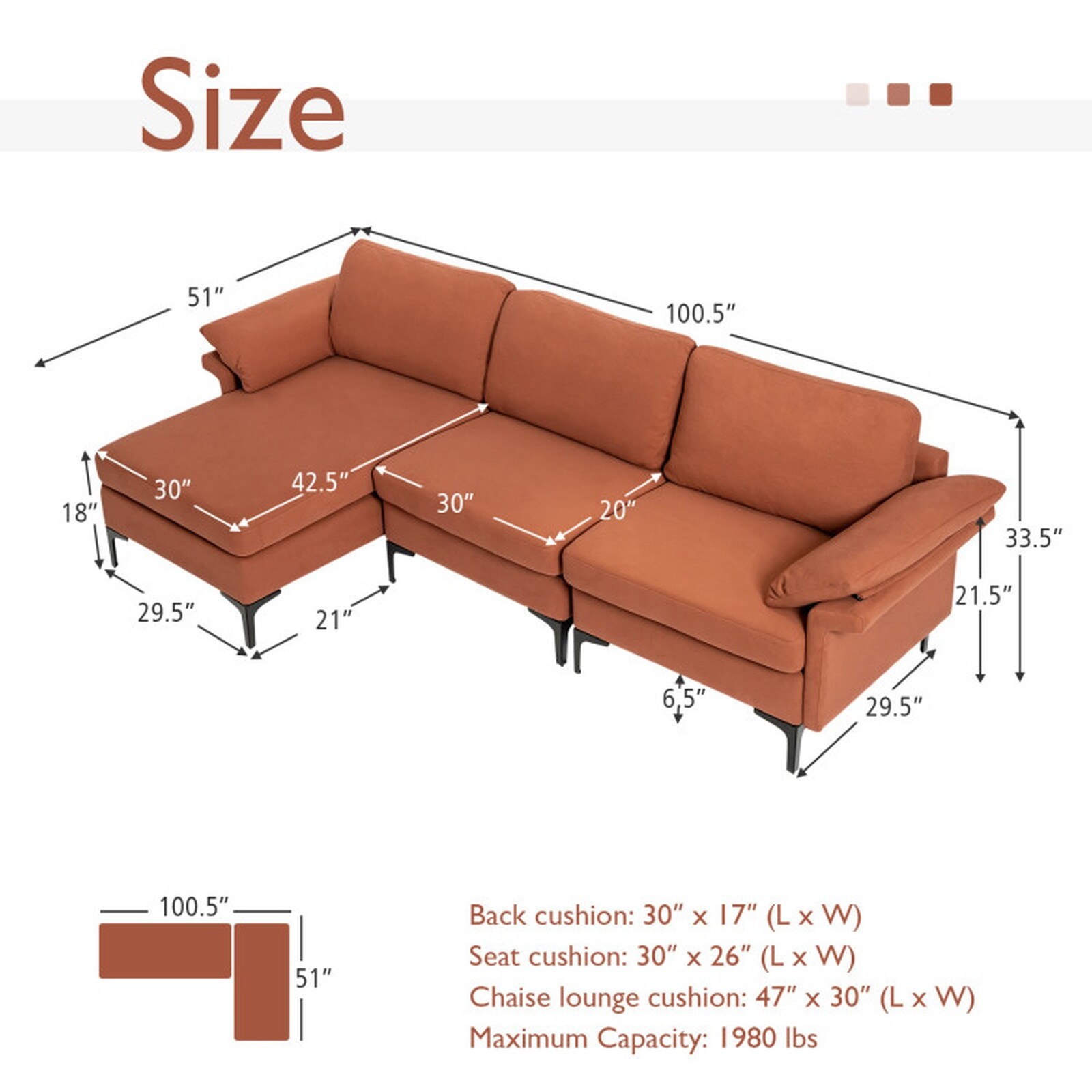 SUGIFT LW047SUGHY214 Sofas-Loveseats - View #3