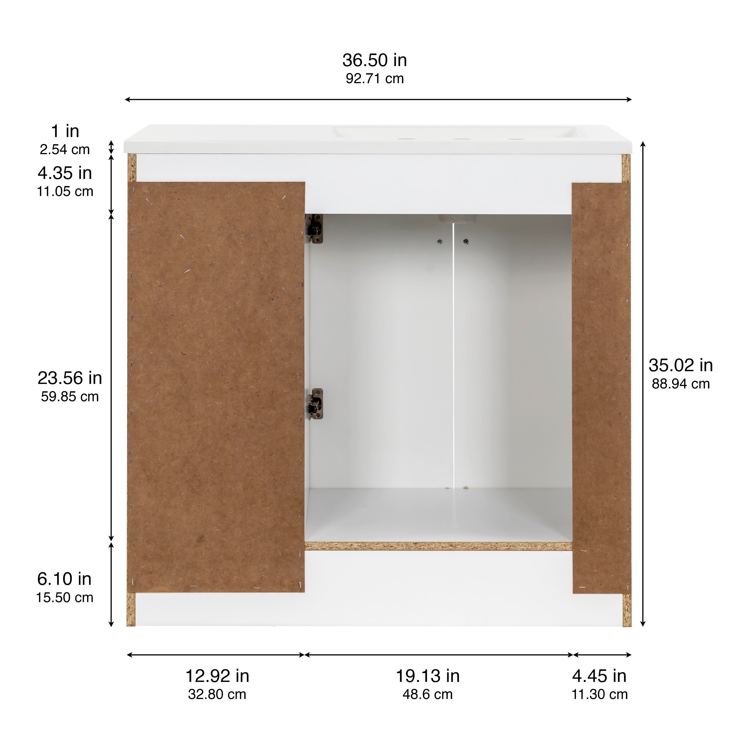 Project Source DV36P2-WH Bath-Vanity-Combo - View #5