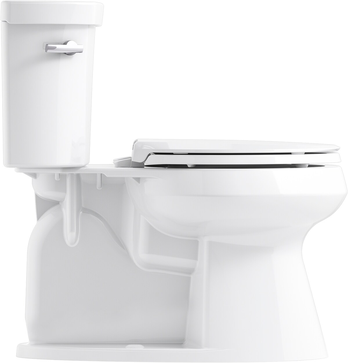 KOHLER Highline White Elongated Chair Height 2-piece WaterSense Toilet ...