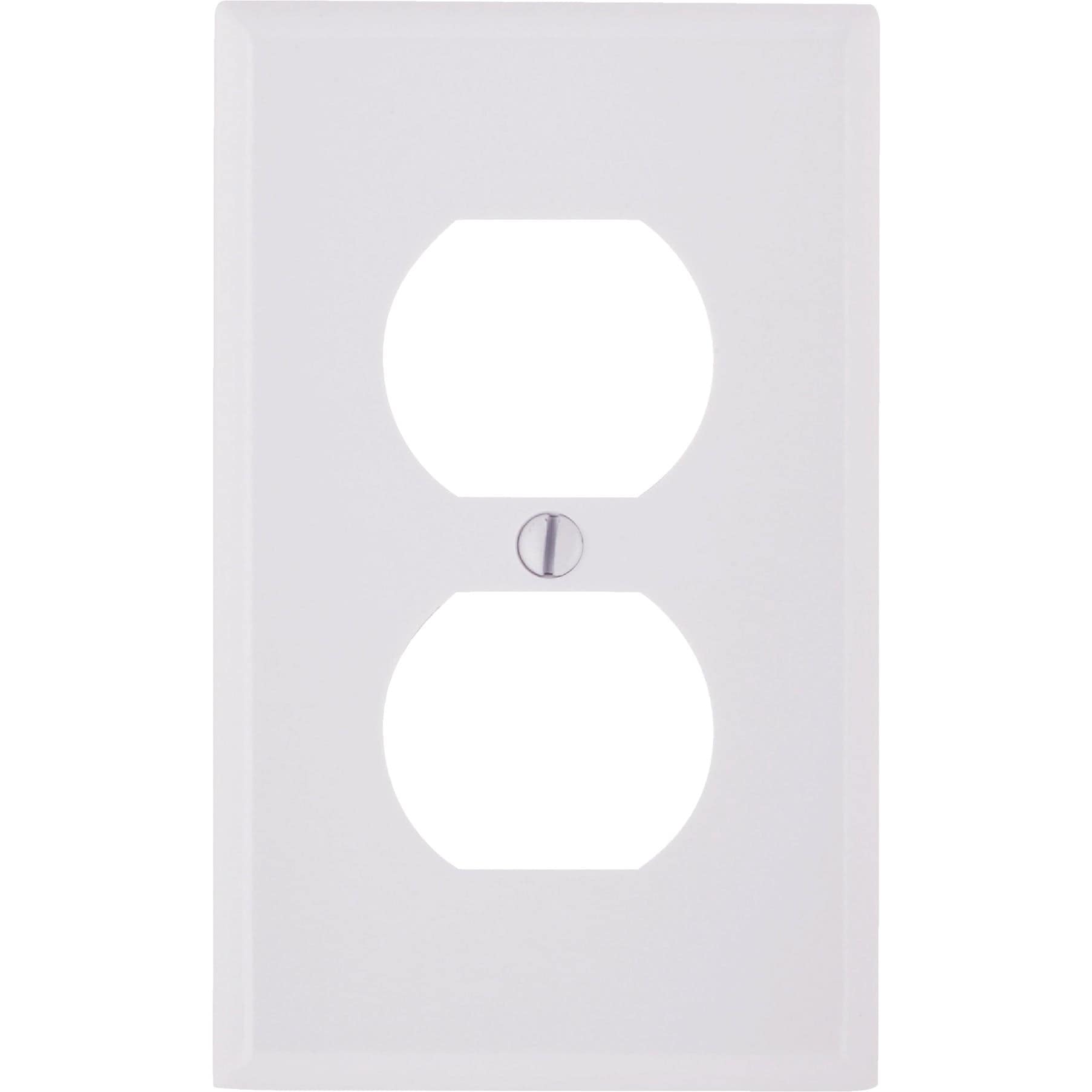 Leviton Levito 10Pack White Duplex Receptacle Wall Plates for Residetial Use #88003-WMP-D89B