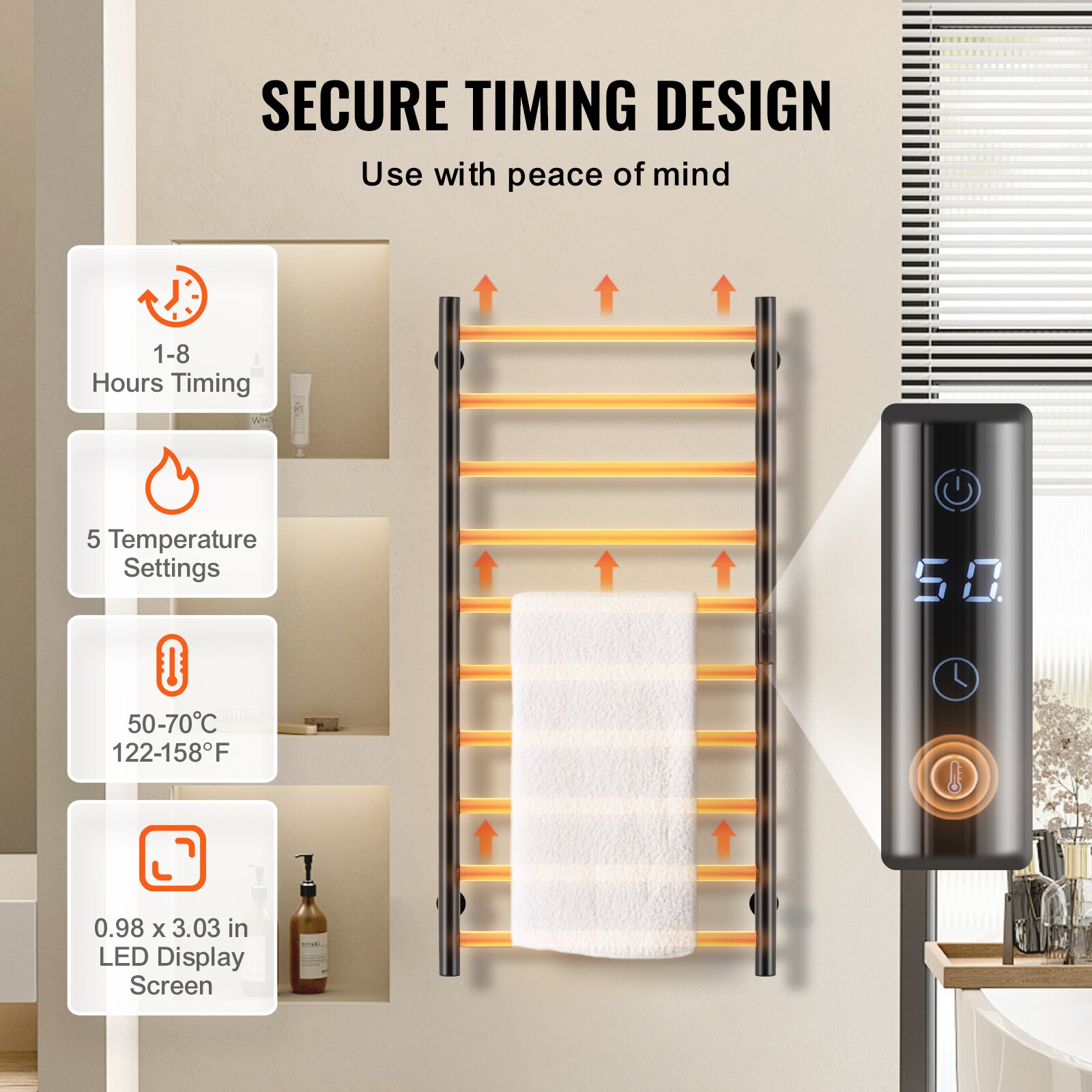 VEVOR SCJRMJJBGS1005686V1 Towel-Warmers - View #3