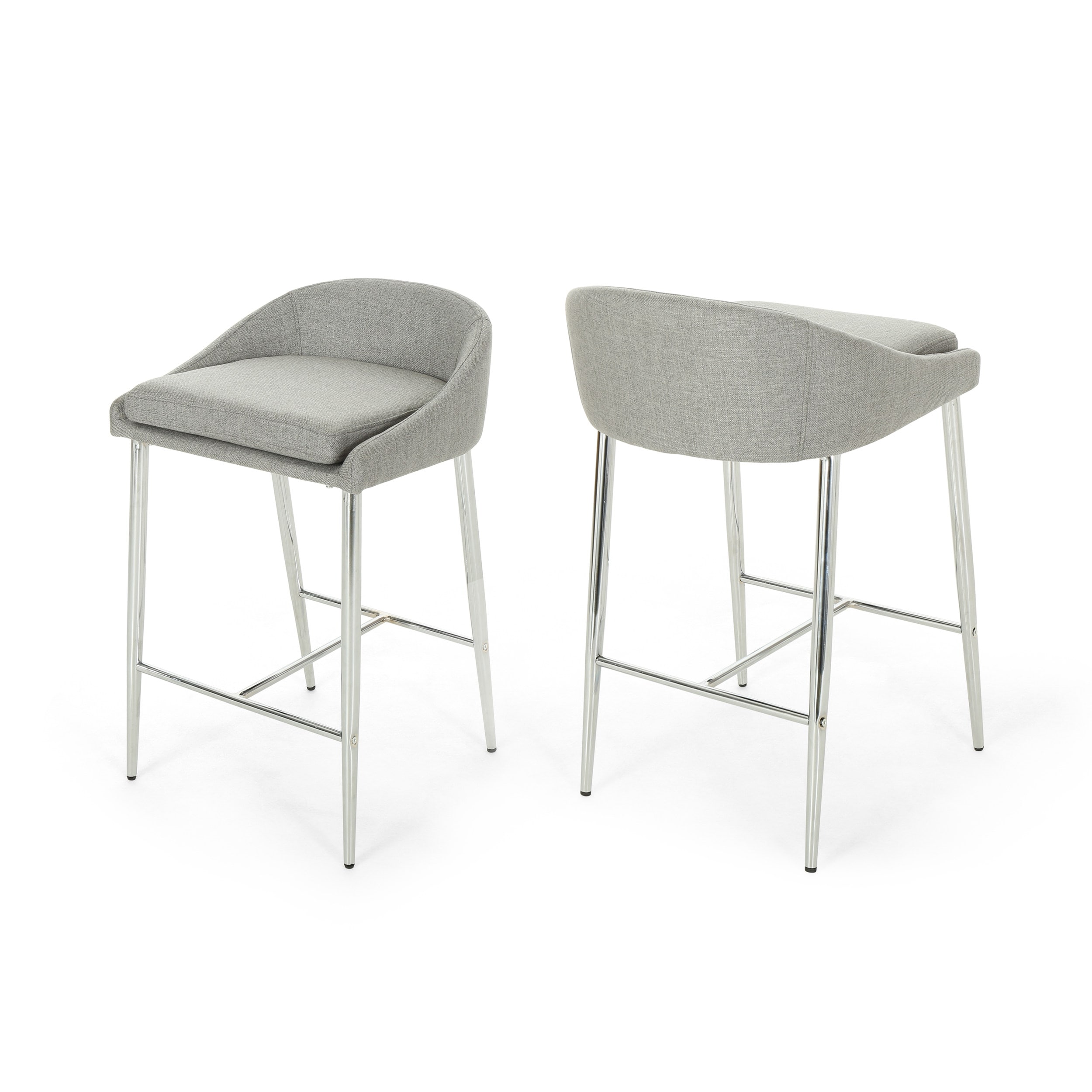Christopher Knight Home 307499 Fabric 26 Inch Counter Stools (Set of 2)