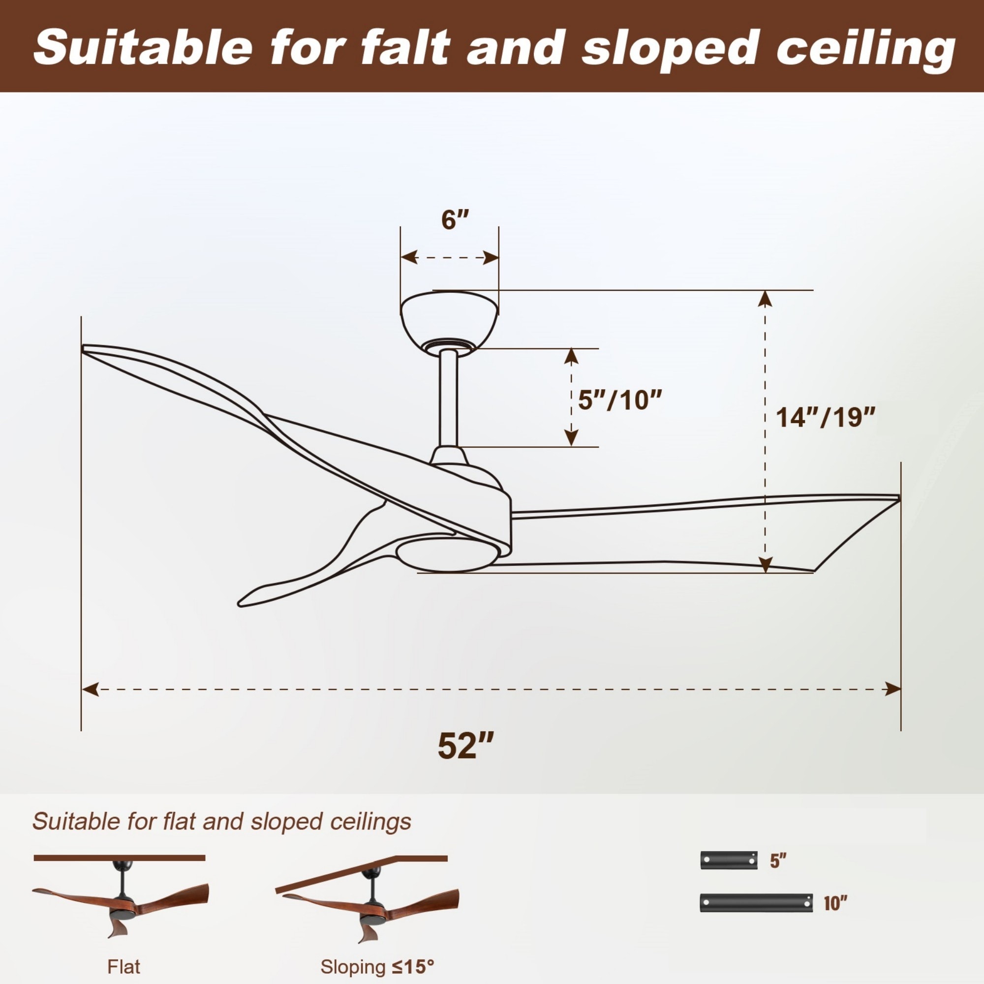 Cuschoice LWFQX-58-SPP Ceiling-Fans - View #4