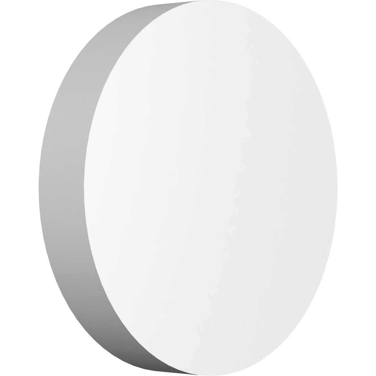 Ekena Millwork ROSP060X060X100GRY00 Standard Grayson with Square Edge 6-in x 6-in Round Unfinished PVC Rosette