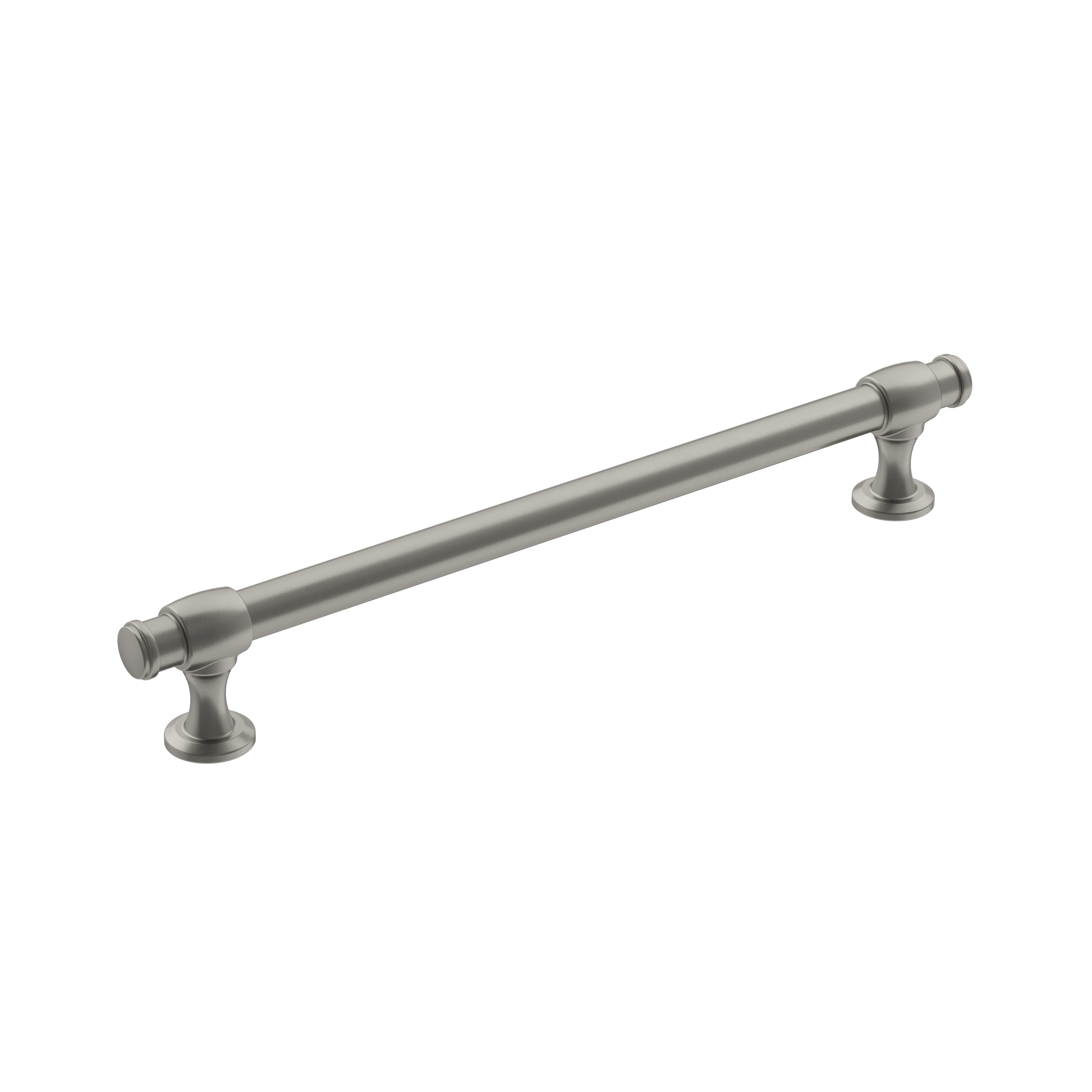 Amerock BP36768G10 Winsome 7-9/16-in , 192mm Center to Center Satin Nickel Cylindrical Bar
