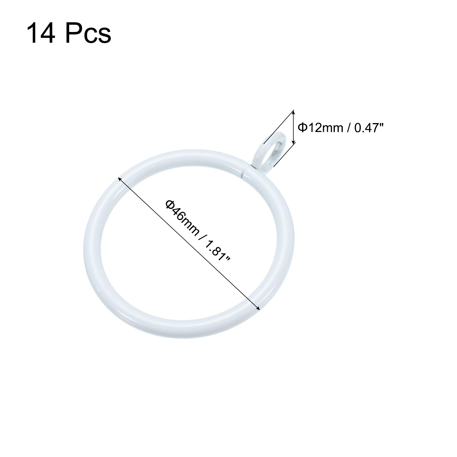Unique Bargains S25072801UX3062 Curtain-Rings - View #2