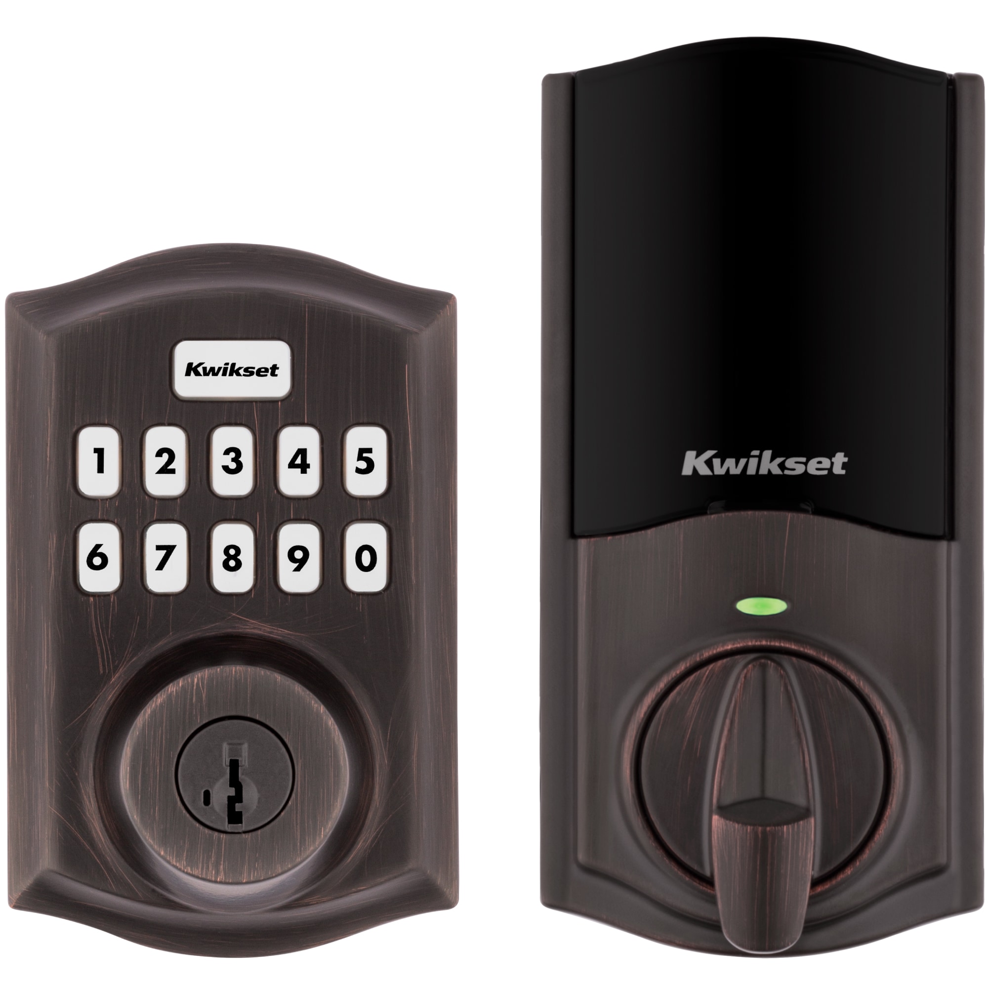 Kwikset 98935-002 HomeConnect 620 Traditional Z-Wave Long Range Satin Nickel Smart Lock Electronic Deadbolt SmartKey Keypad