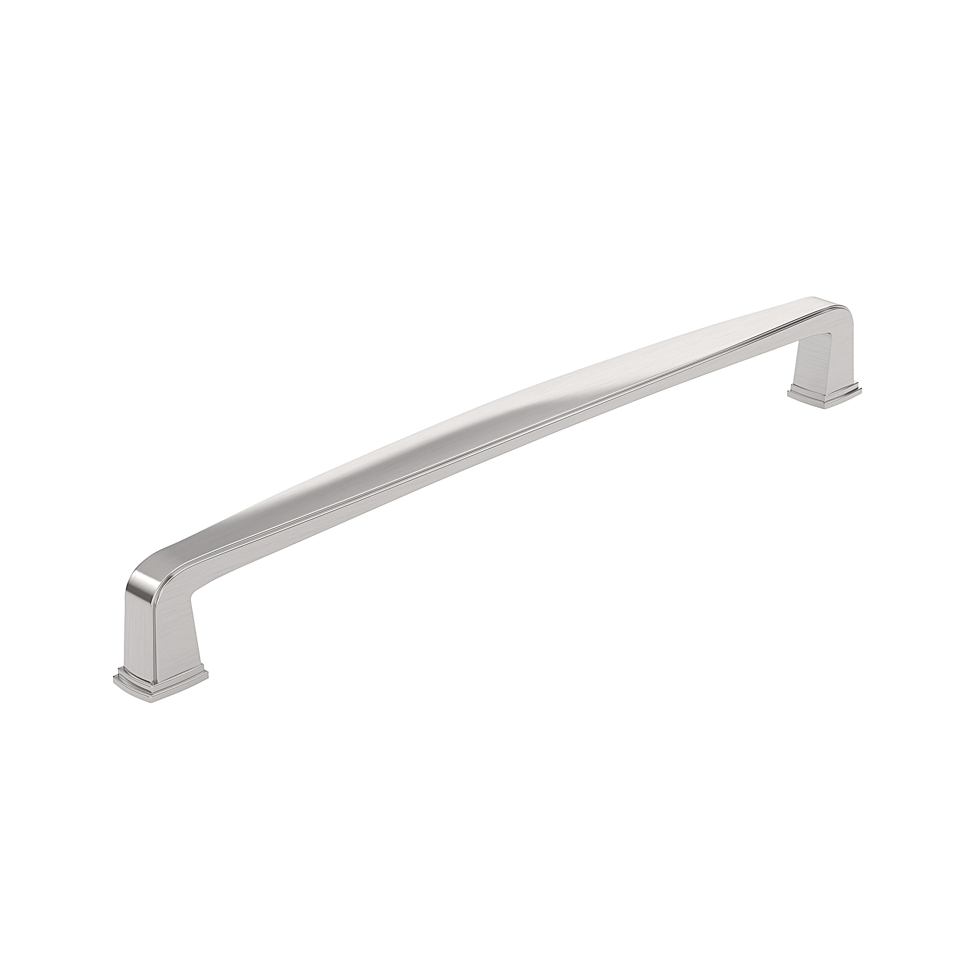 Richelieu BP810192195 Charlemagne 7-9/16-in , 192mm Center to Center Brushed Nickel Rectangular Handle