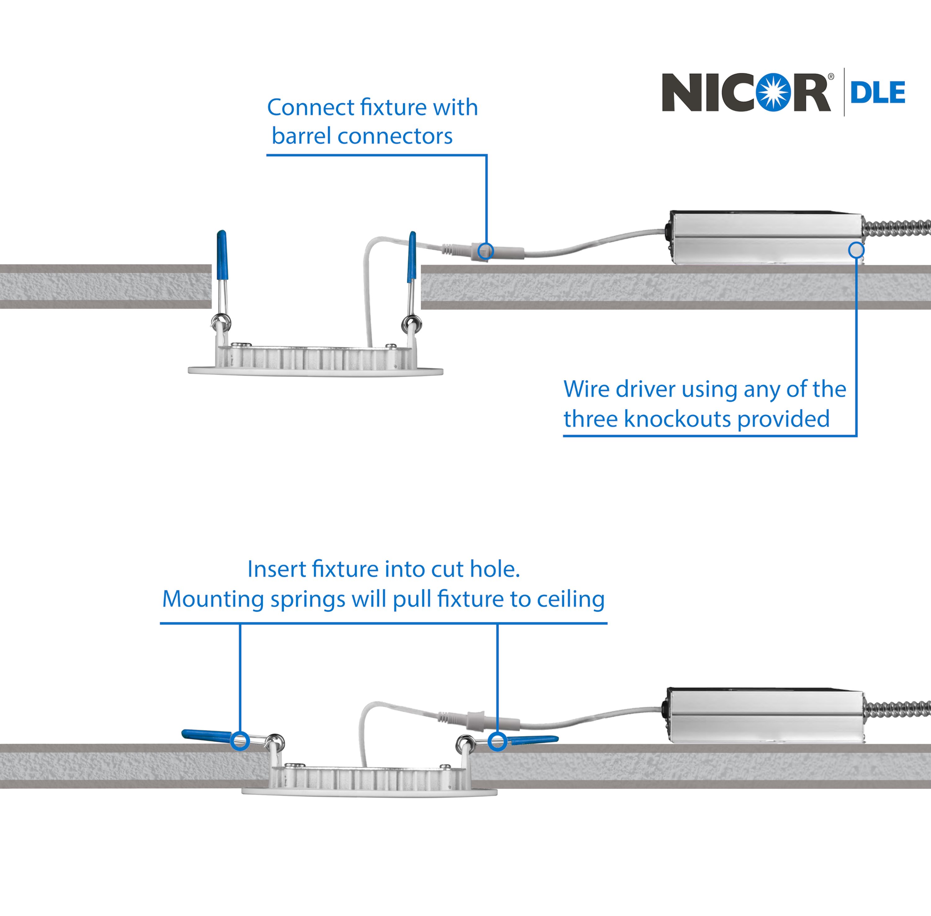 Nicor Lighting DLE621202KSQAC Led-Retrofit-Downlight - View #7