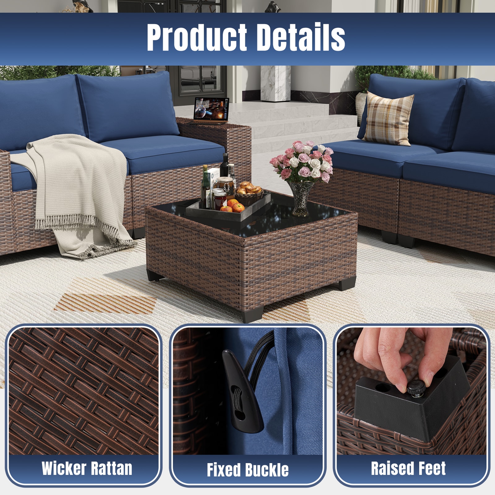 Bapipro BP3907G25 Patio-Conversation-Sets - View #7