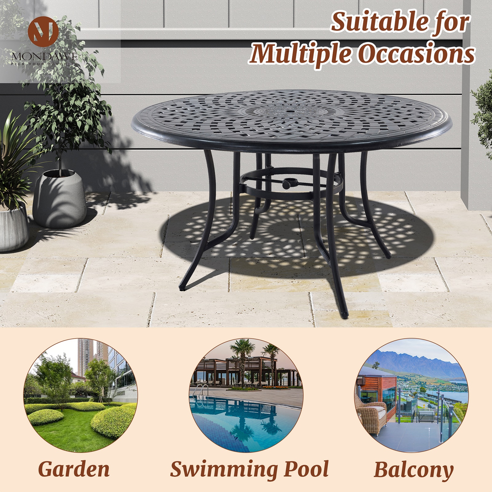Mondawe MO-IVY1140R51 Patio-Tables - View #5