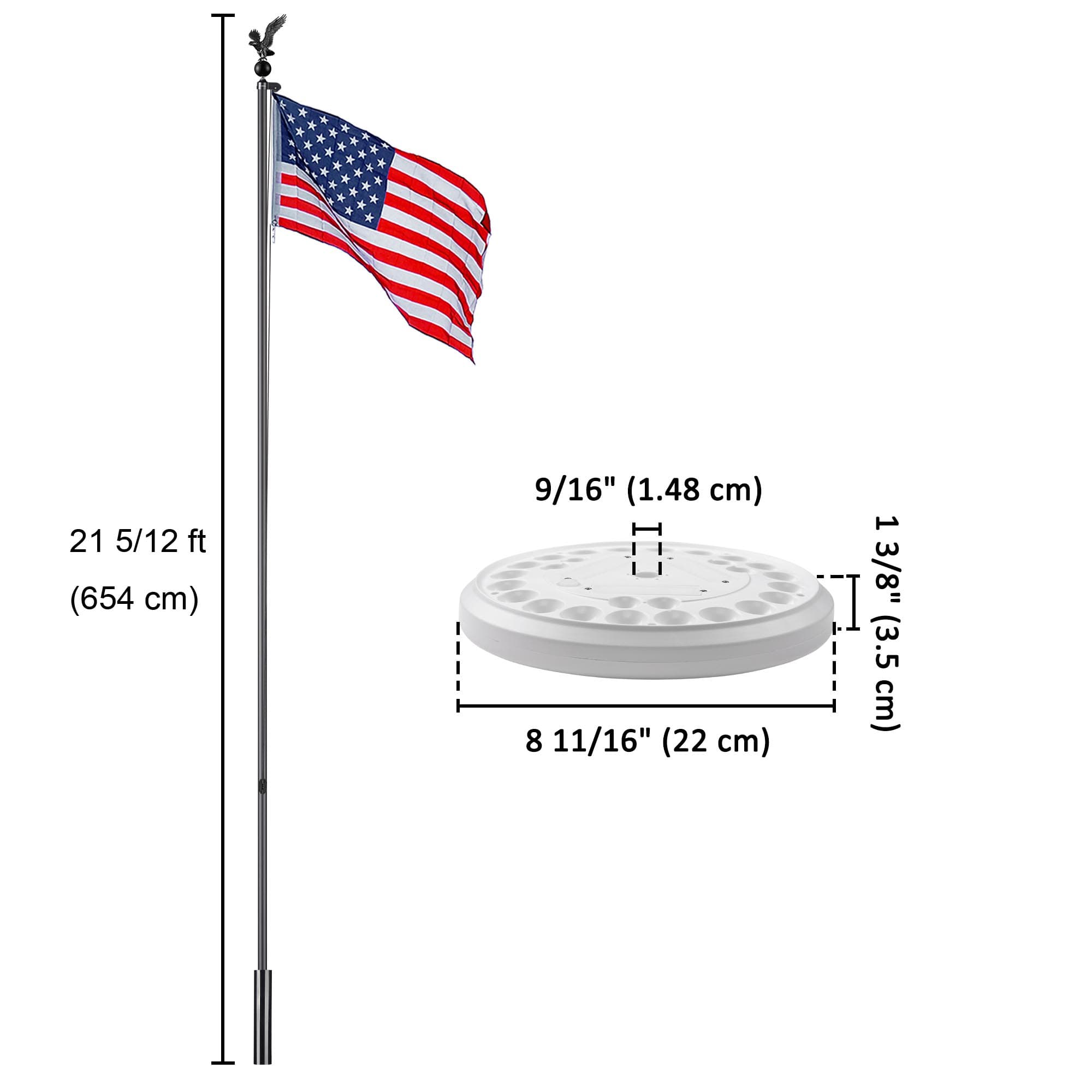 Yescom 22FLPSET043-20-06-LO Flag-Poles - View #4