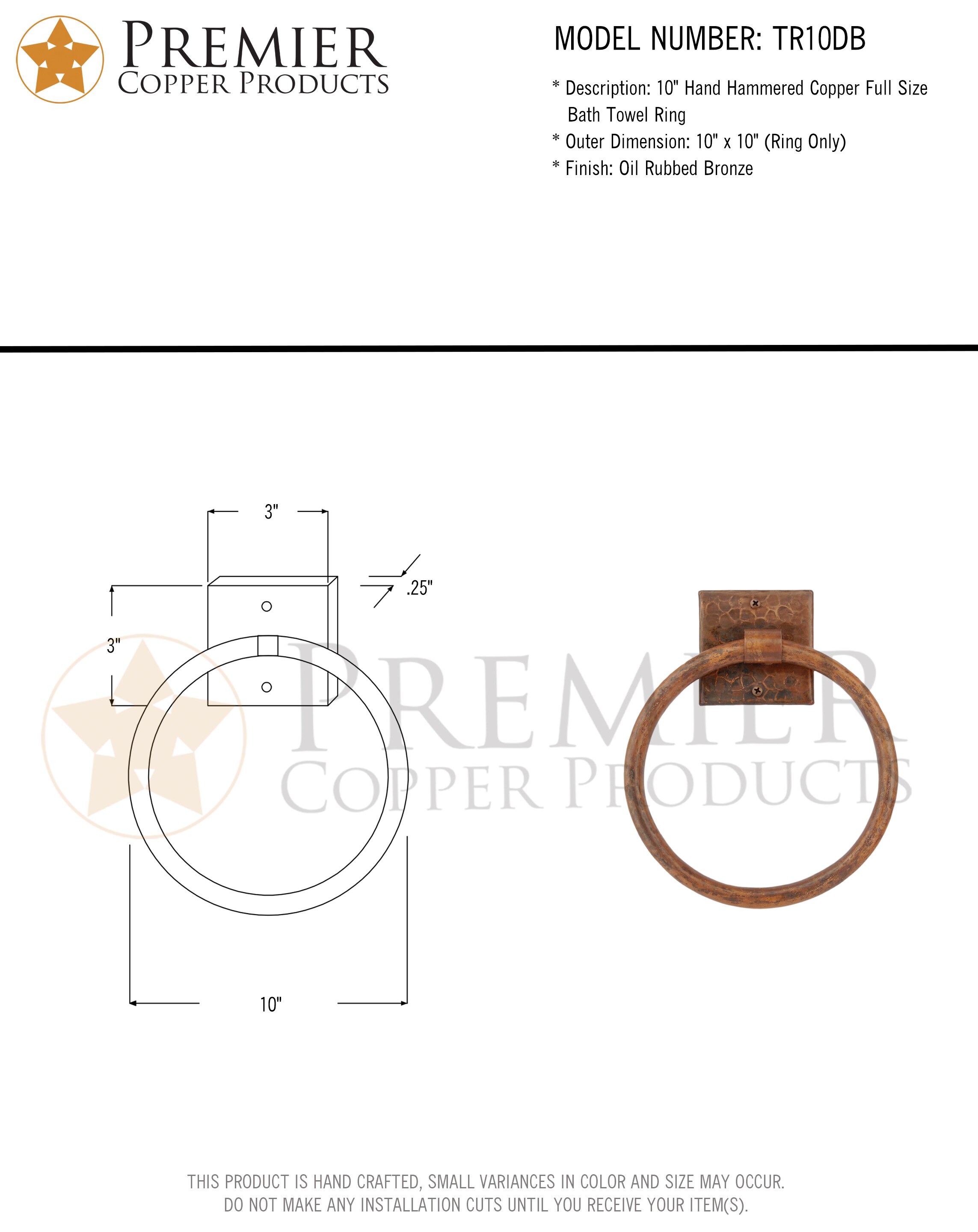PREMIER COPPER PRODUCTS TR10DB d060355 - View #5