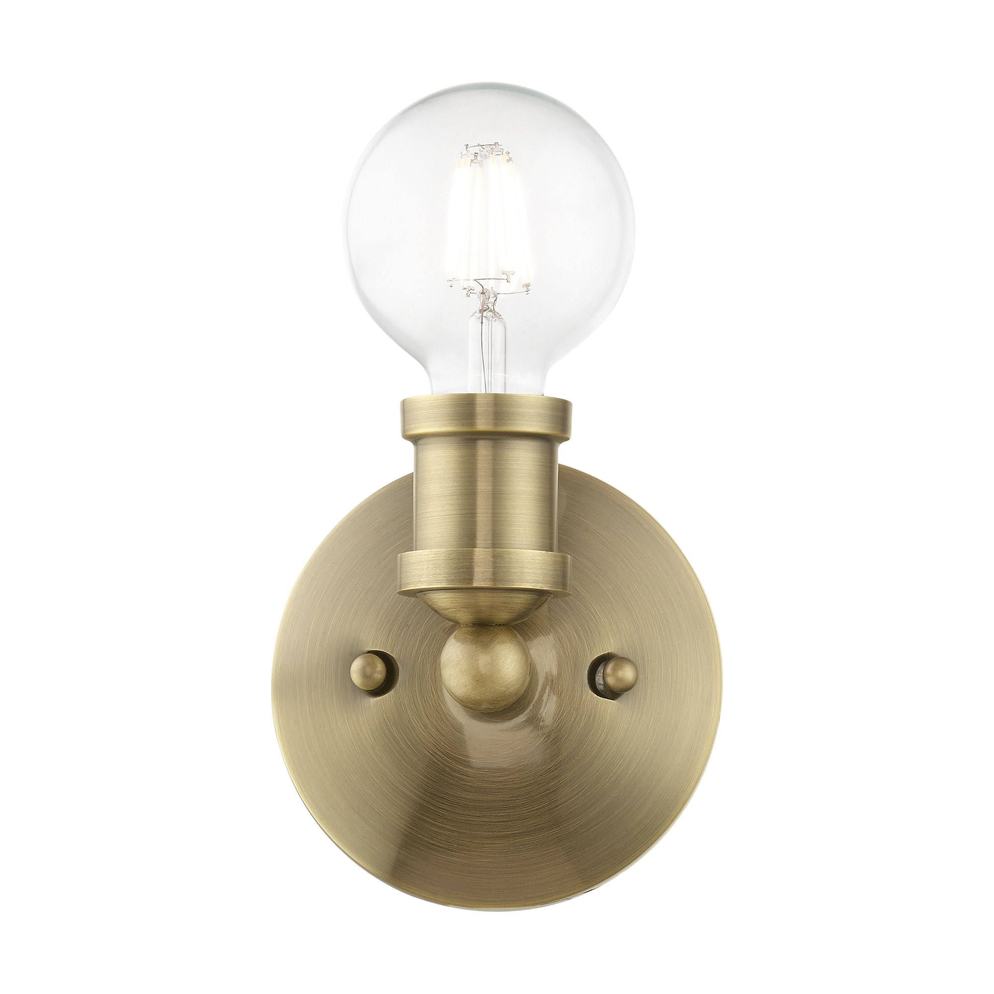 Lansdale Antique Brass Single-Light Vanity Sconce