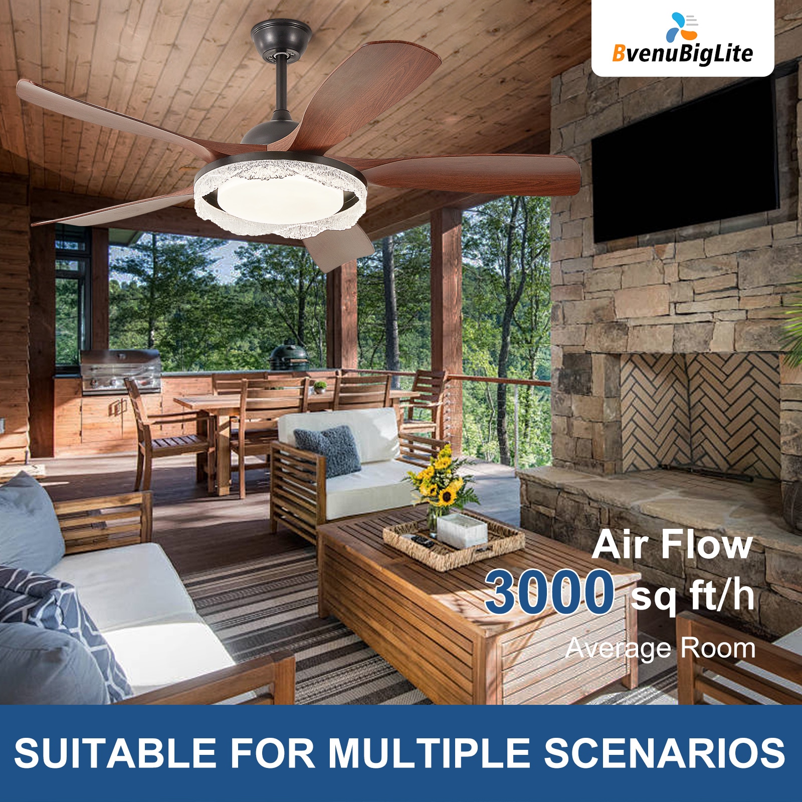 Dovanpaul 233-46B-BR Ceiling-Fans - View #4
