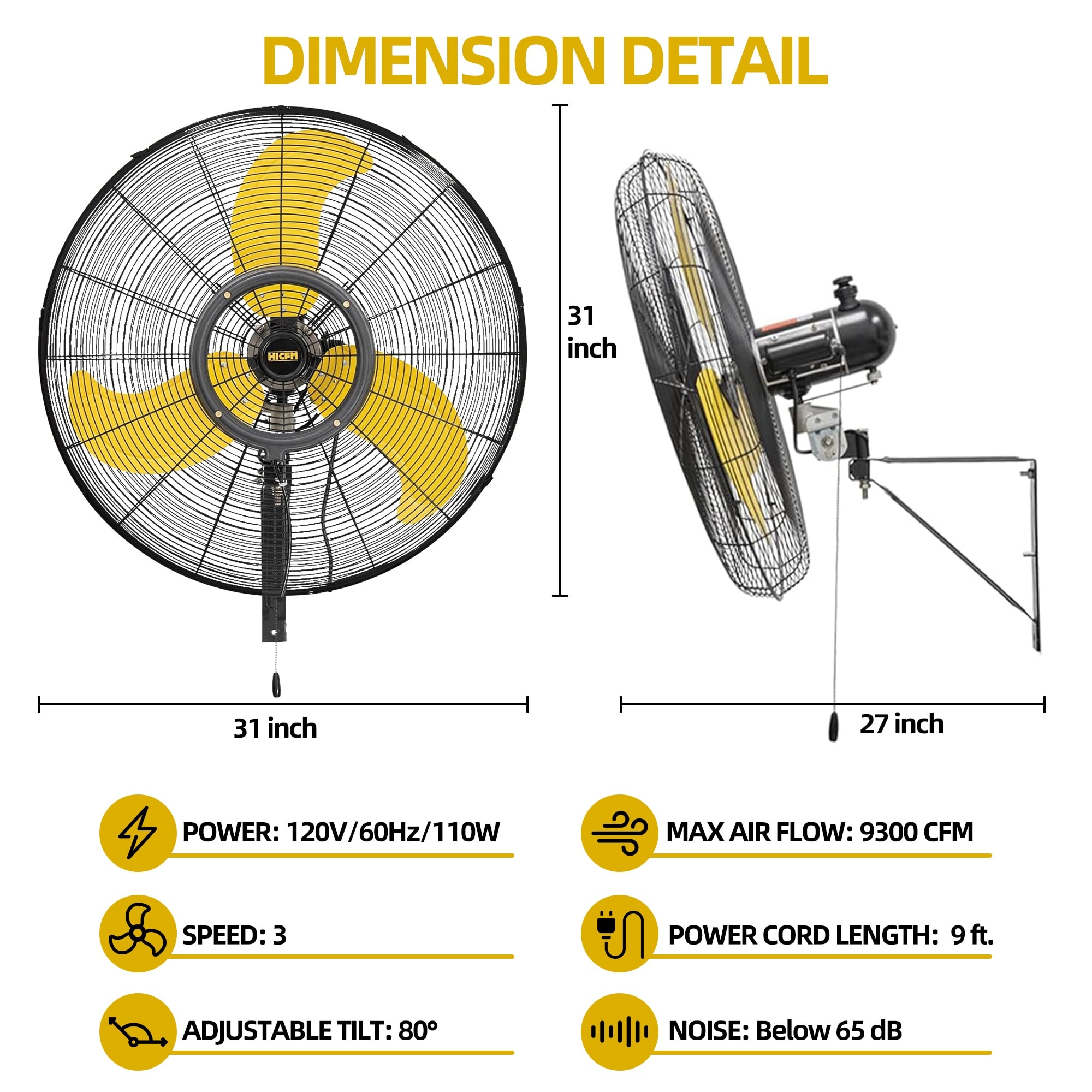 Maxcuum WMFAN-OW30M Wall-Mounted-Fans - View #9
