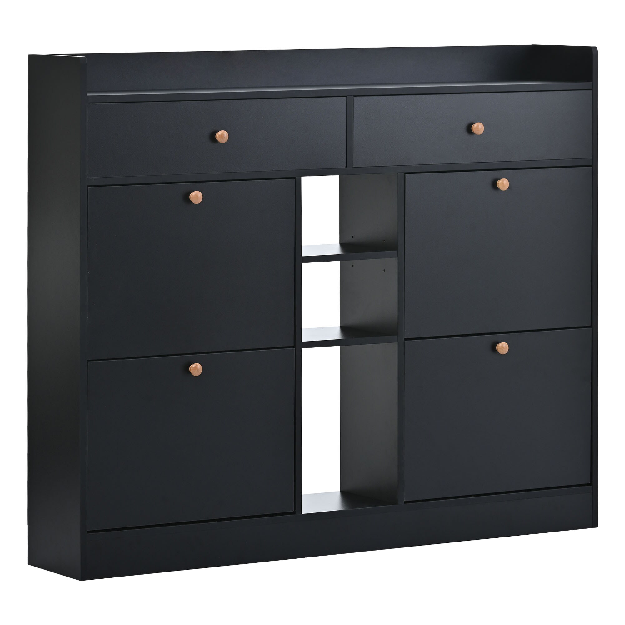 Vivian - 3-Drawer Shoe Cabinet - Black – Mega Furniture USA