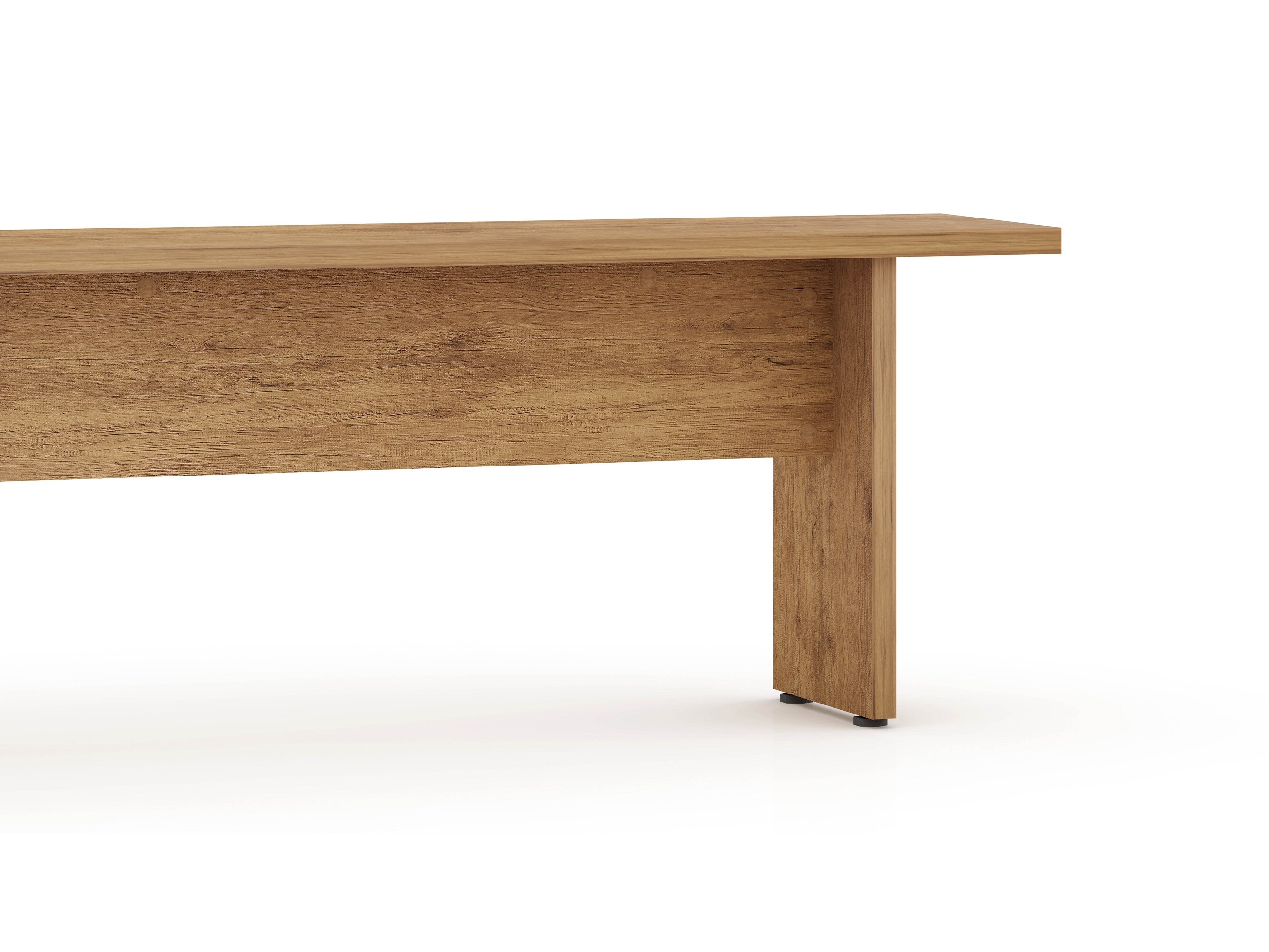 NoMad 68" Rustic Natural Wood Dining Bench