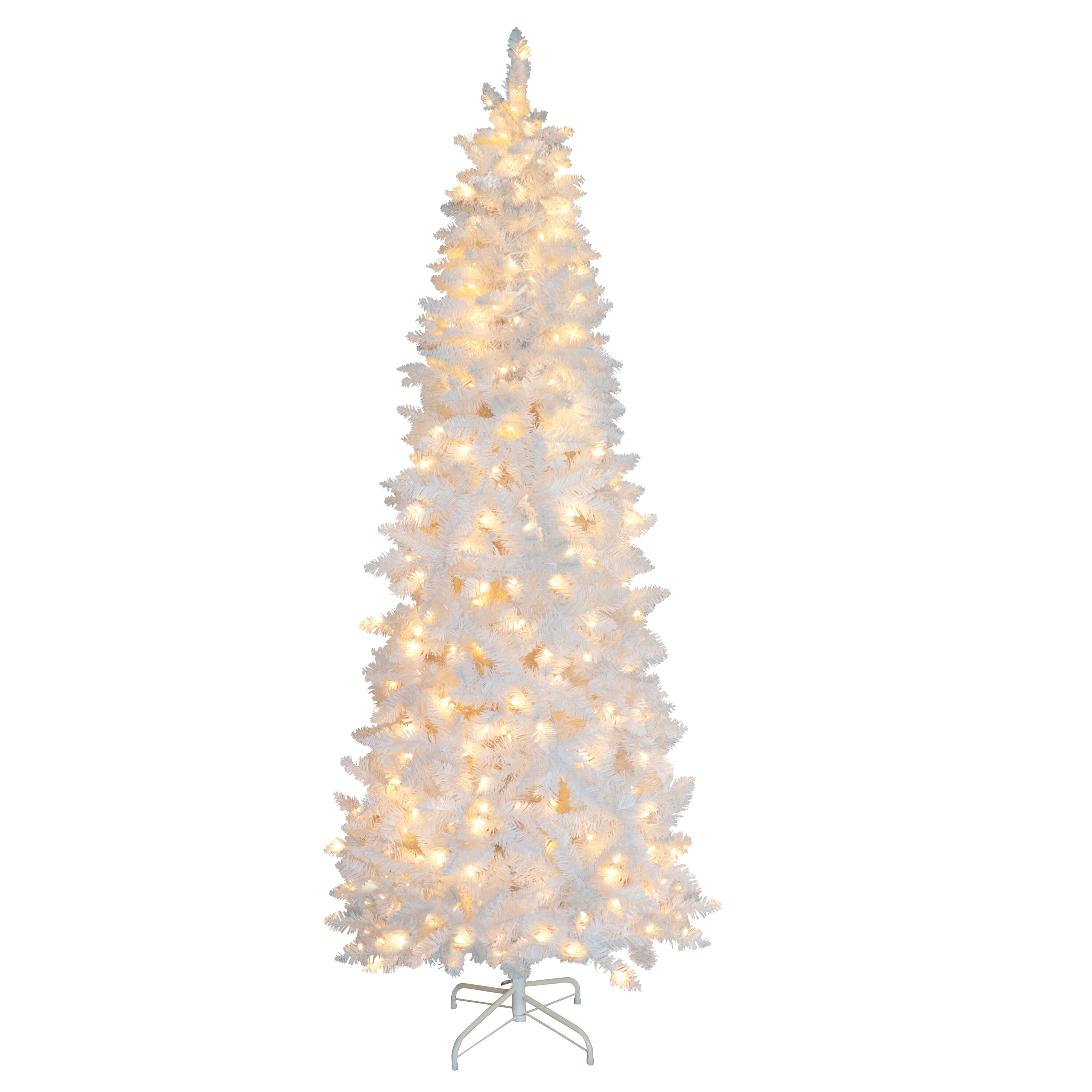 Assortment of 3 Lighted Christmas Trees - 5ft Clear Rope Light Spiral Tree,  5 ft Blue Rope Light Spiral Tree, & 5ft White Pre-lit Tree Clear and Blue  Lights - Dutch Goat