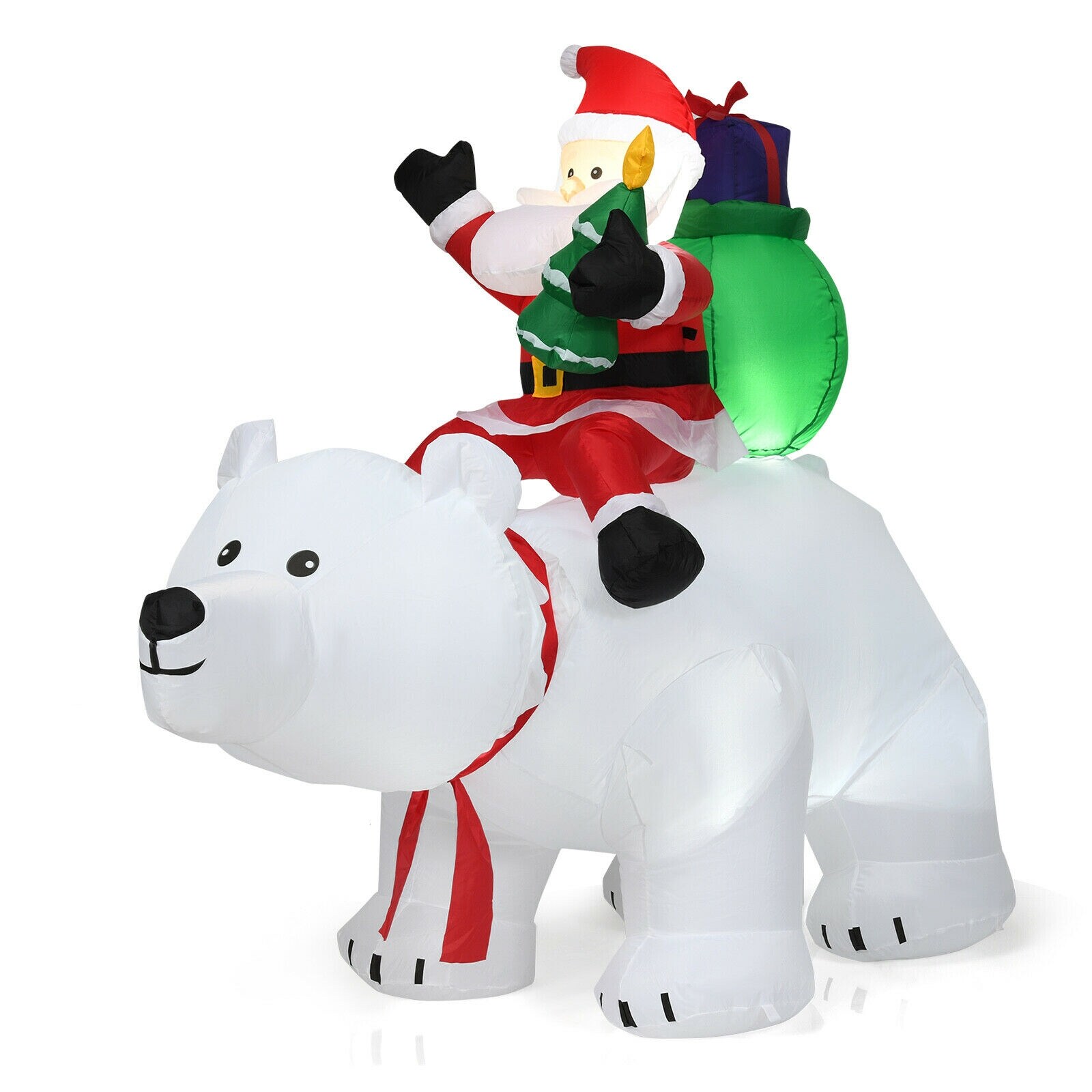 WELLFOR 6-Feet Lighted Christmas Inflatable #HYG24092US