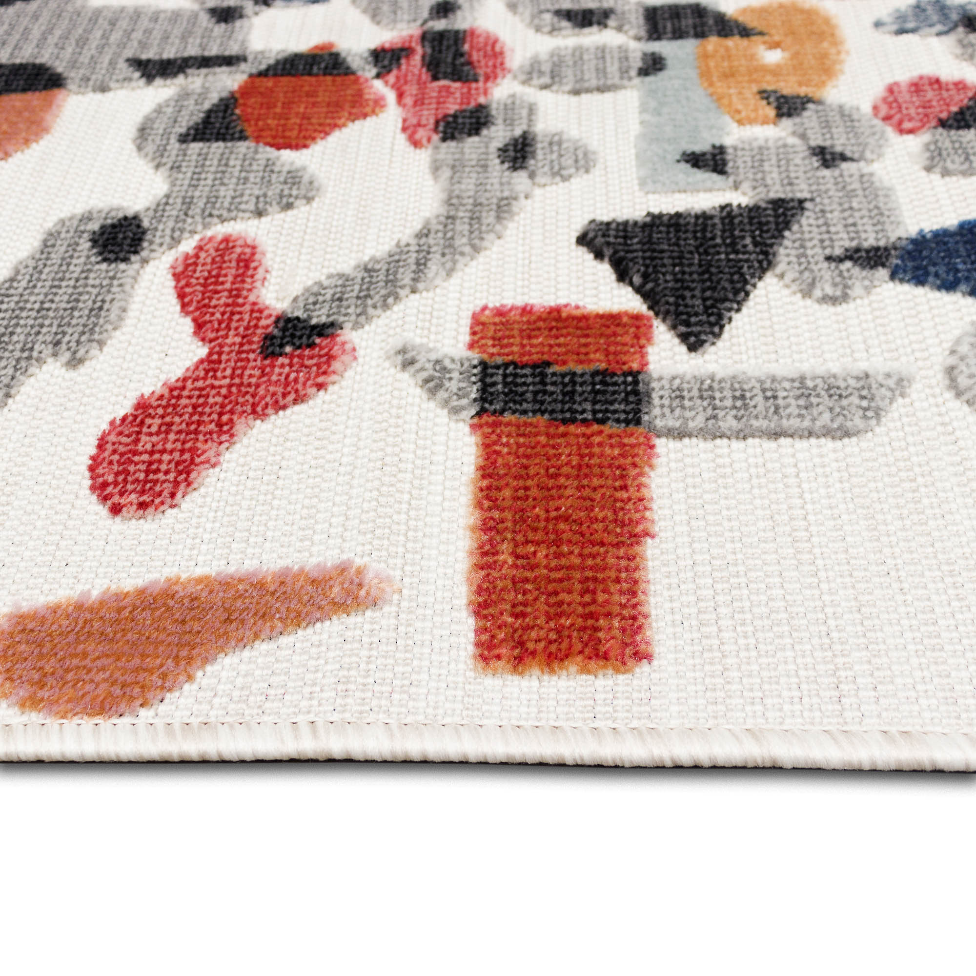 Bright Blooms Easy-Care Green Synthetic Indoor/Outdoor Rug