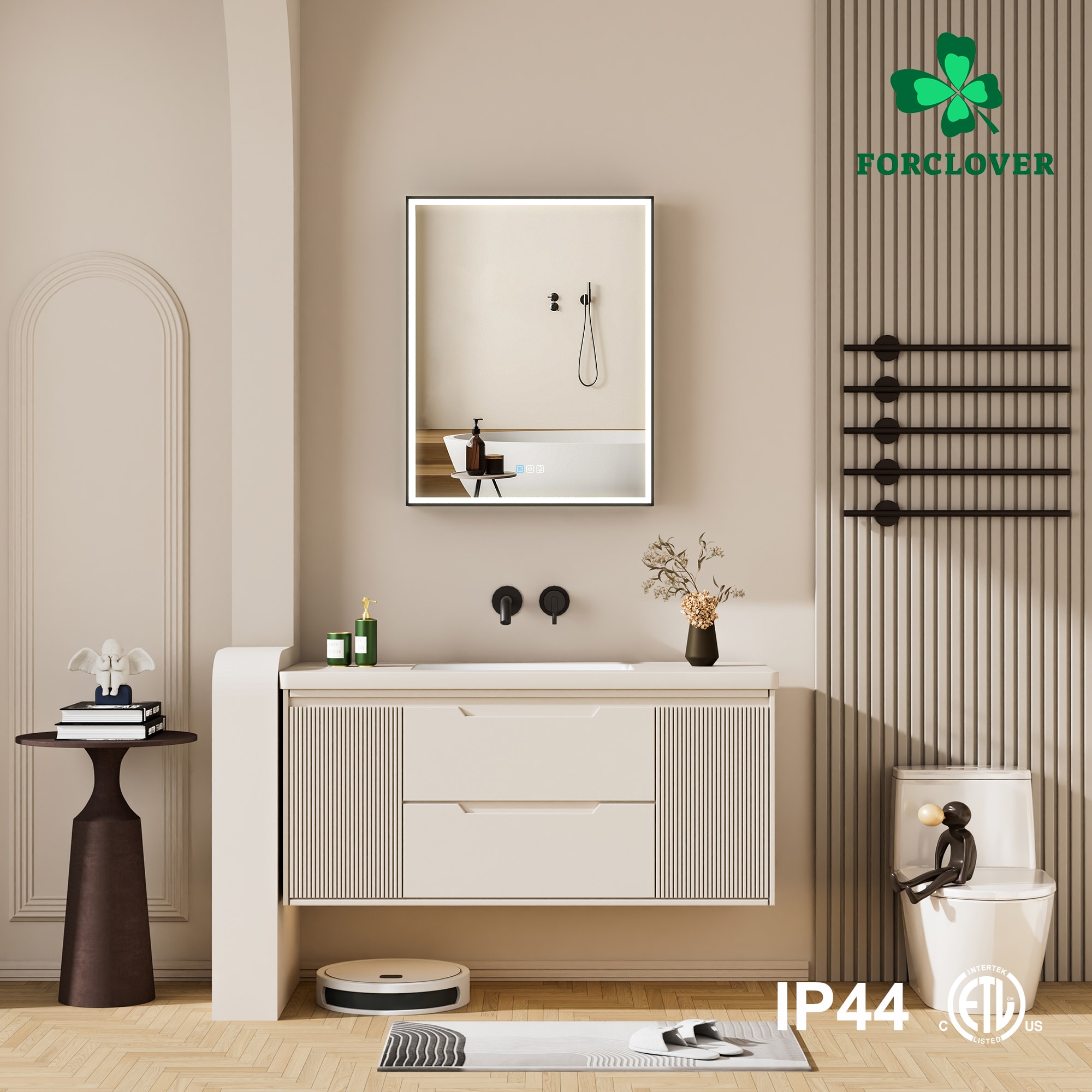 Forclover MF03ZC-BK2430L Bathroom-Medicine-Cabinets - View #16