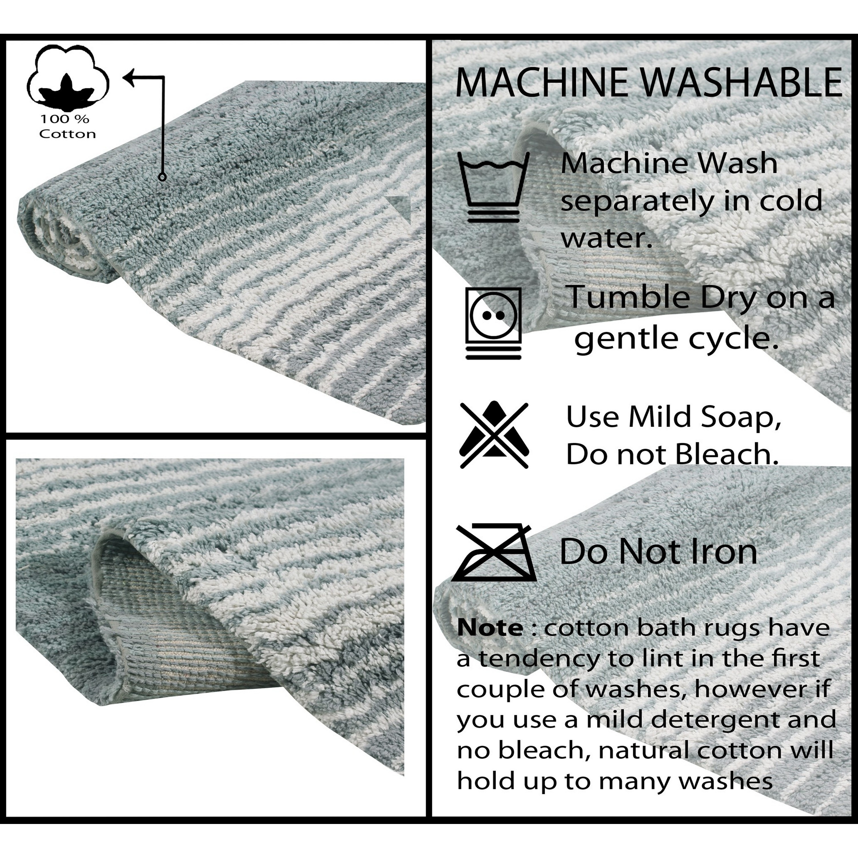Home Weavers BGRD2134GY Bath-Rugs - View #3