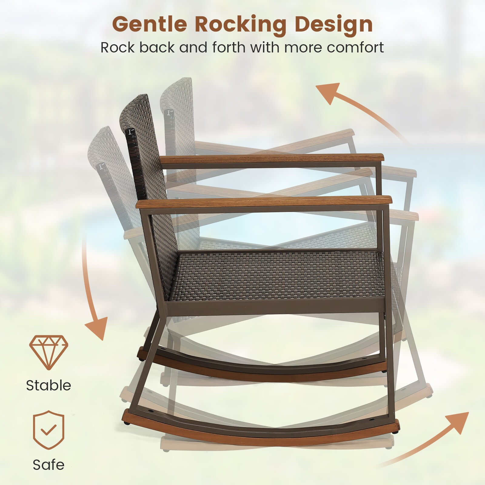 Forclover HBV-70901GR Patio-Conversation-Sets - View #8