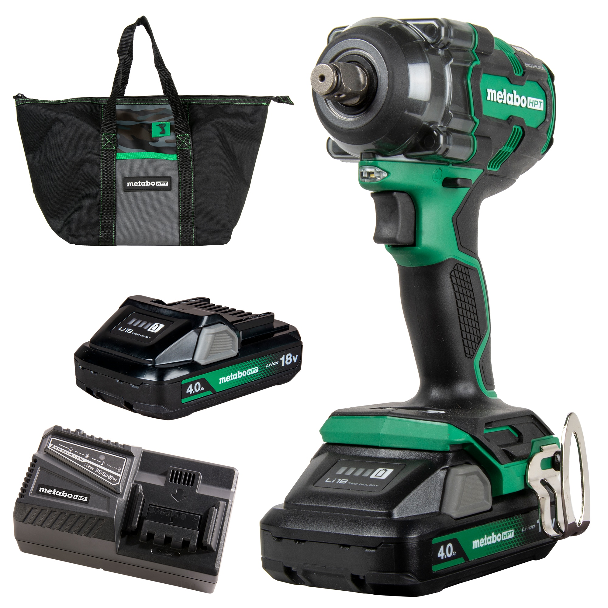 Metabo HPT 18-volt Variable 1/2-in square Drive Cordless Impact Wrench (2 Batteries) WR18DHM Sansujyuku sansujyuku.com