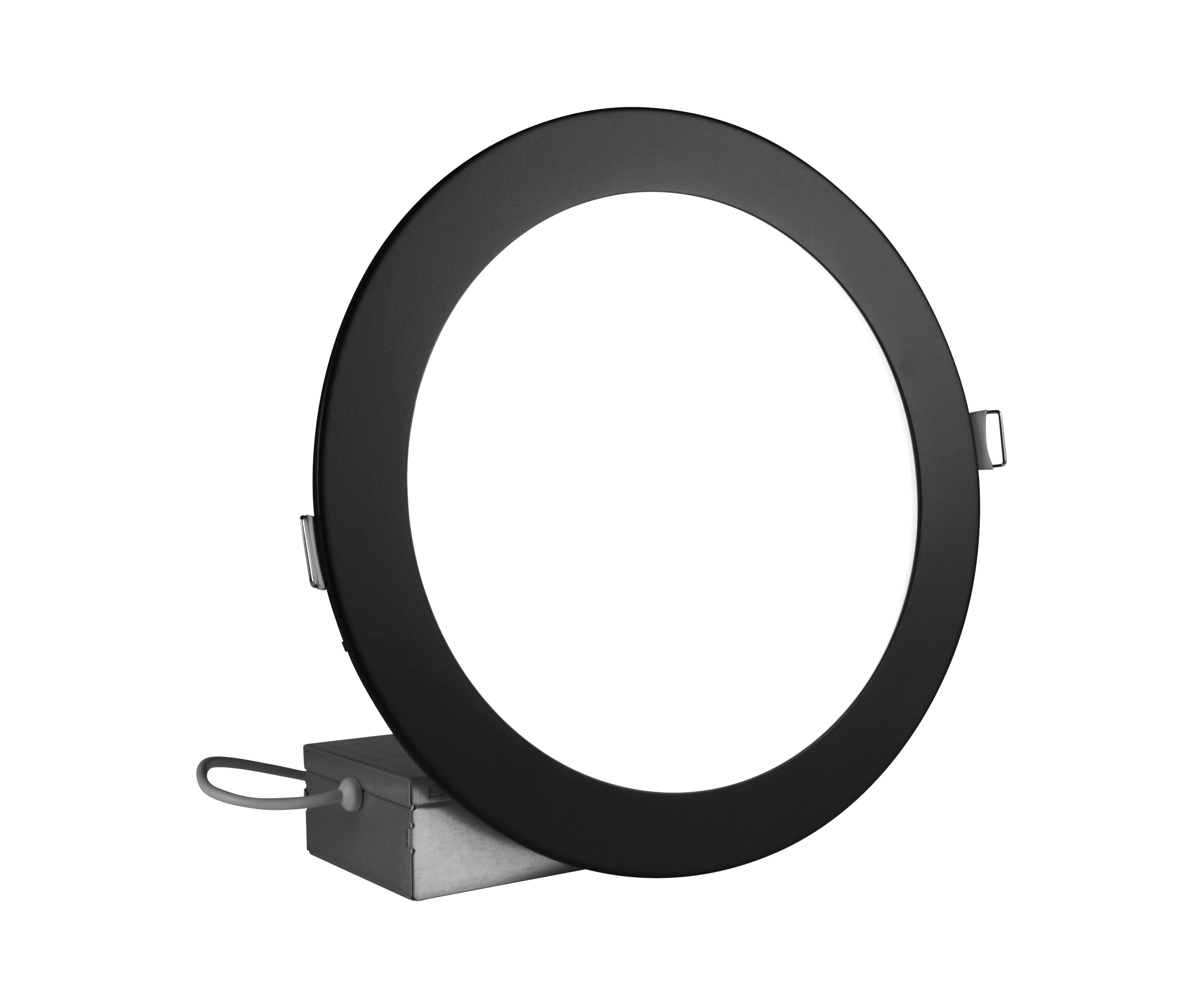 Nicor Lighting REL811205KRDBK REL8 Black 1376 -Lumens Daylight Round Dimmable LED Canless Wet rated Recessed Downlight