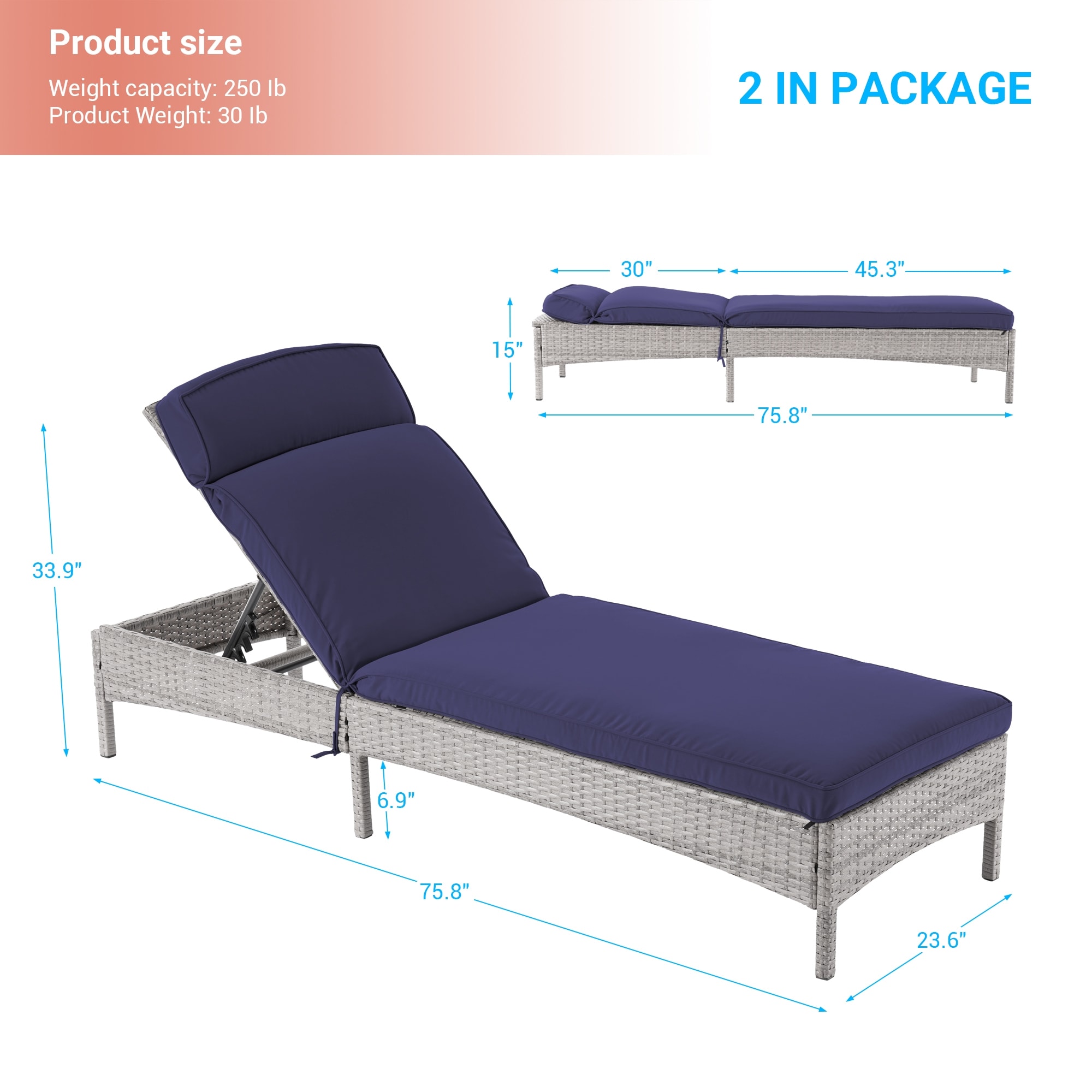 ACEGOSES LW-723-NY-2 Patio-Chairs - View #2